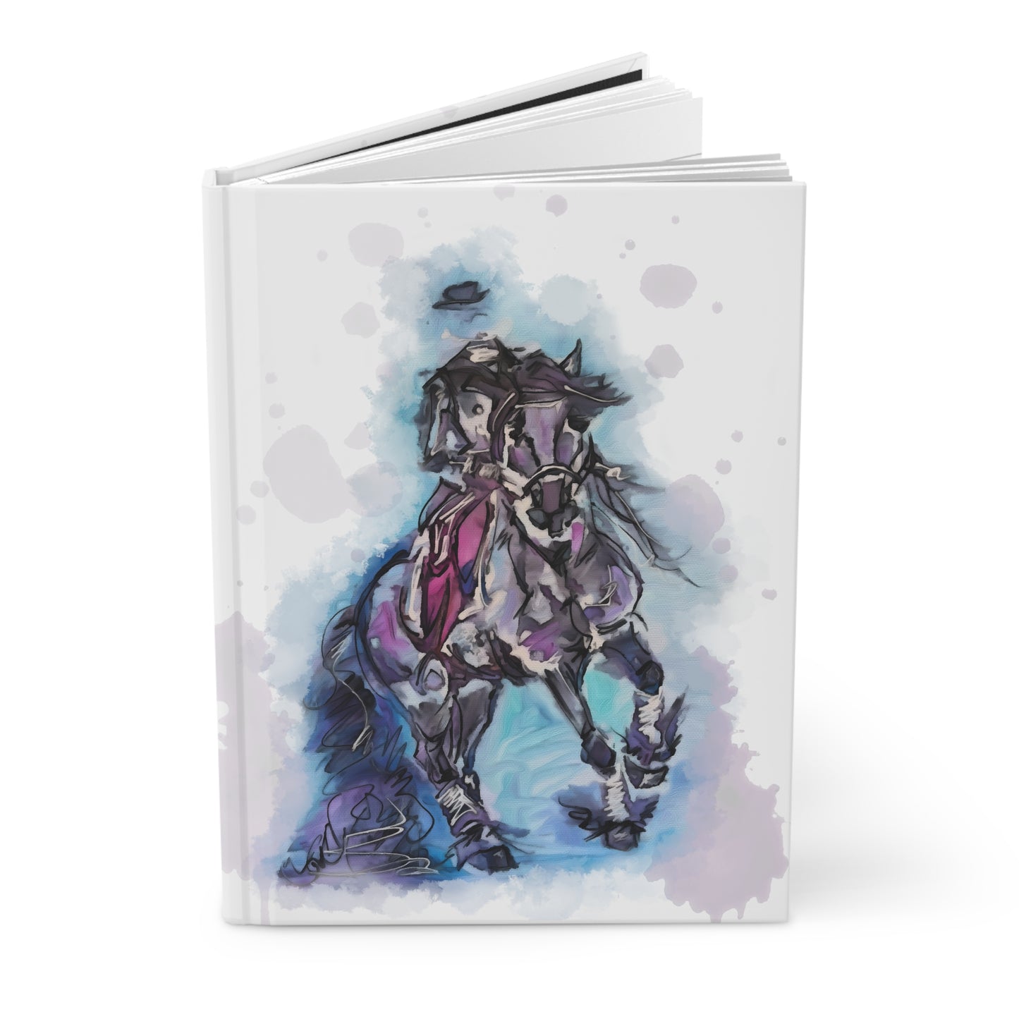 Friesian Canter Equestrian Snaffle Bit Hardcover Journal Matte