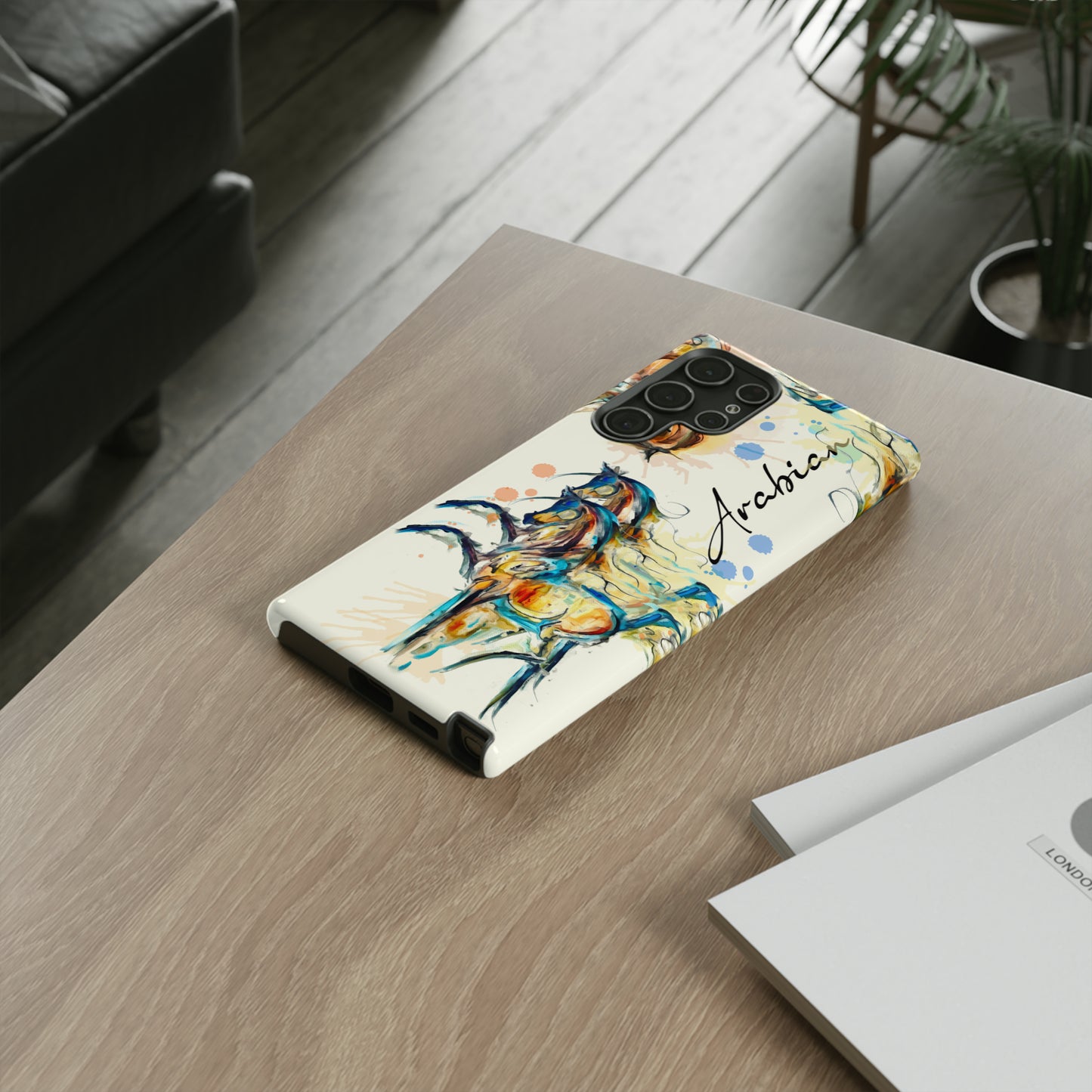 Arabian Watercolor Horse Horse Lover Gift Study Tough Case Phone Case.