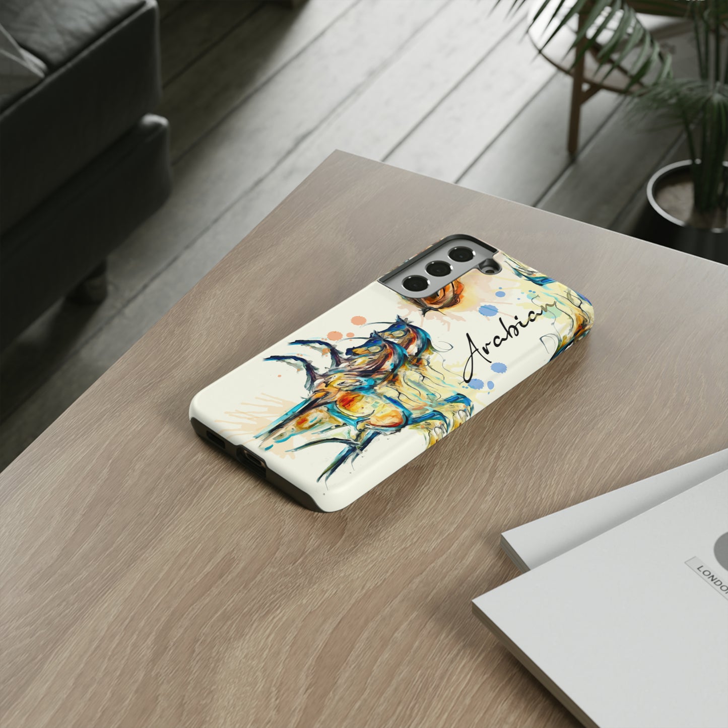 Arabian Watercolor Horse Horse Lover Gift Study Tough Case Phone Case.