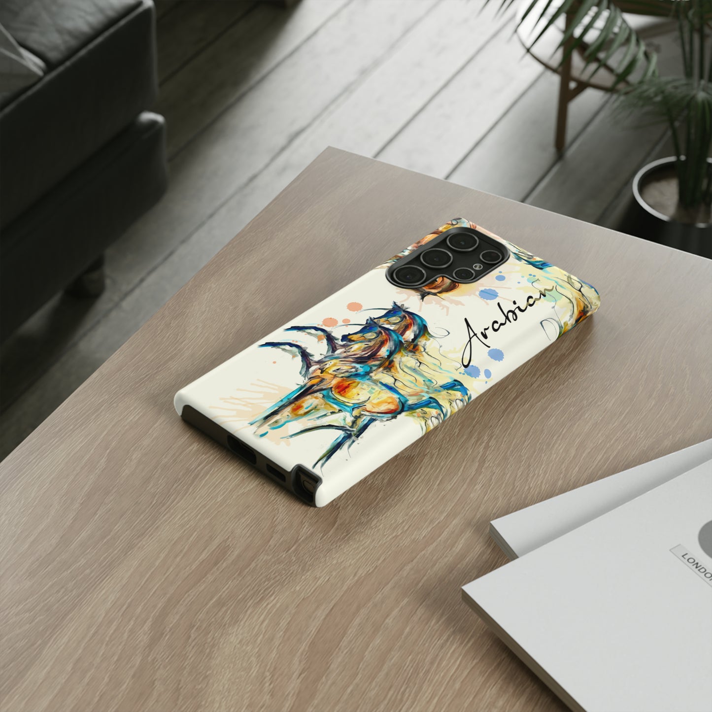 Arabian Watercolor Horse Horse Lover Gift Study Tough Case Phone Case.
