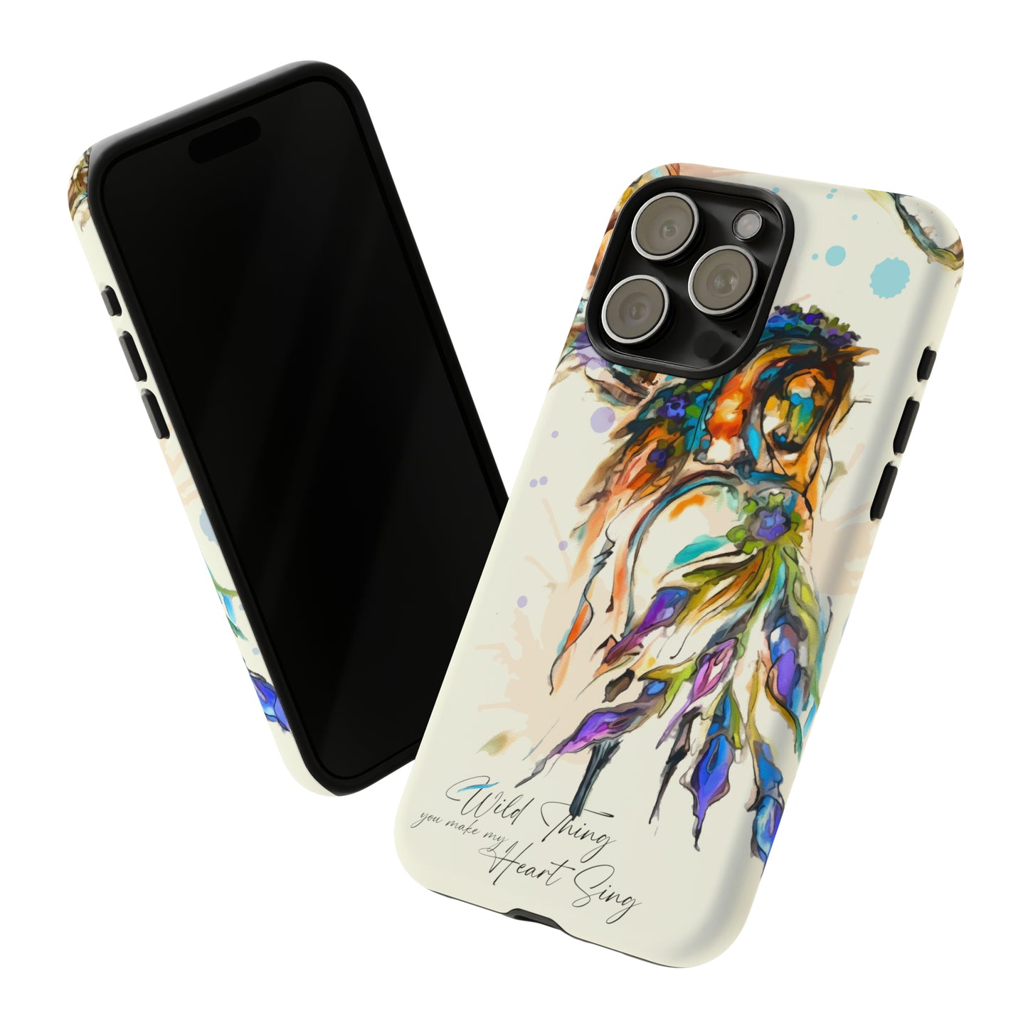 Watercolor Horse Horse Lover Gift Study Tough Case Phone Case.
