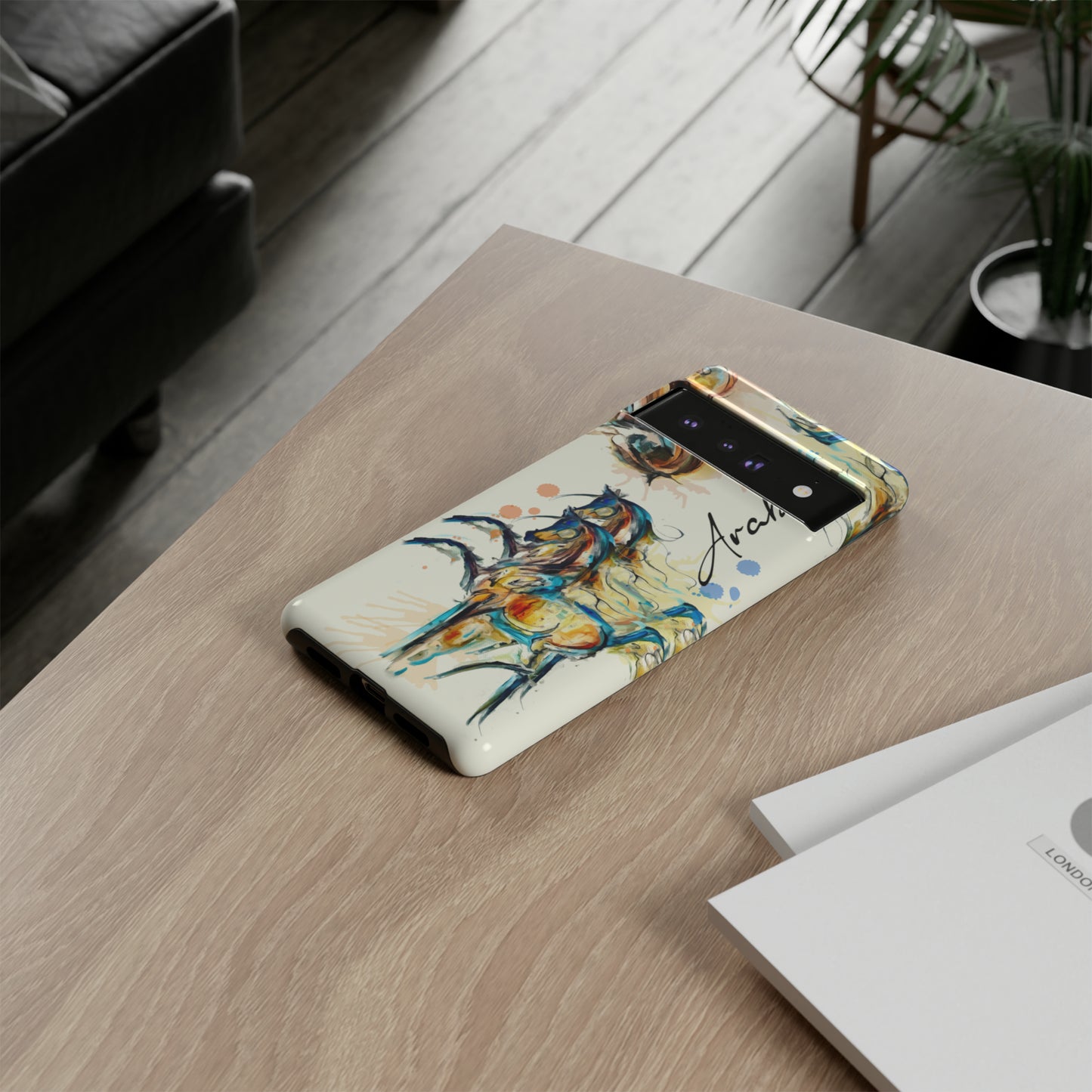 Arabian Watercolor Horse Horse Lover Gift Study Tough Case Phone Case.