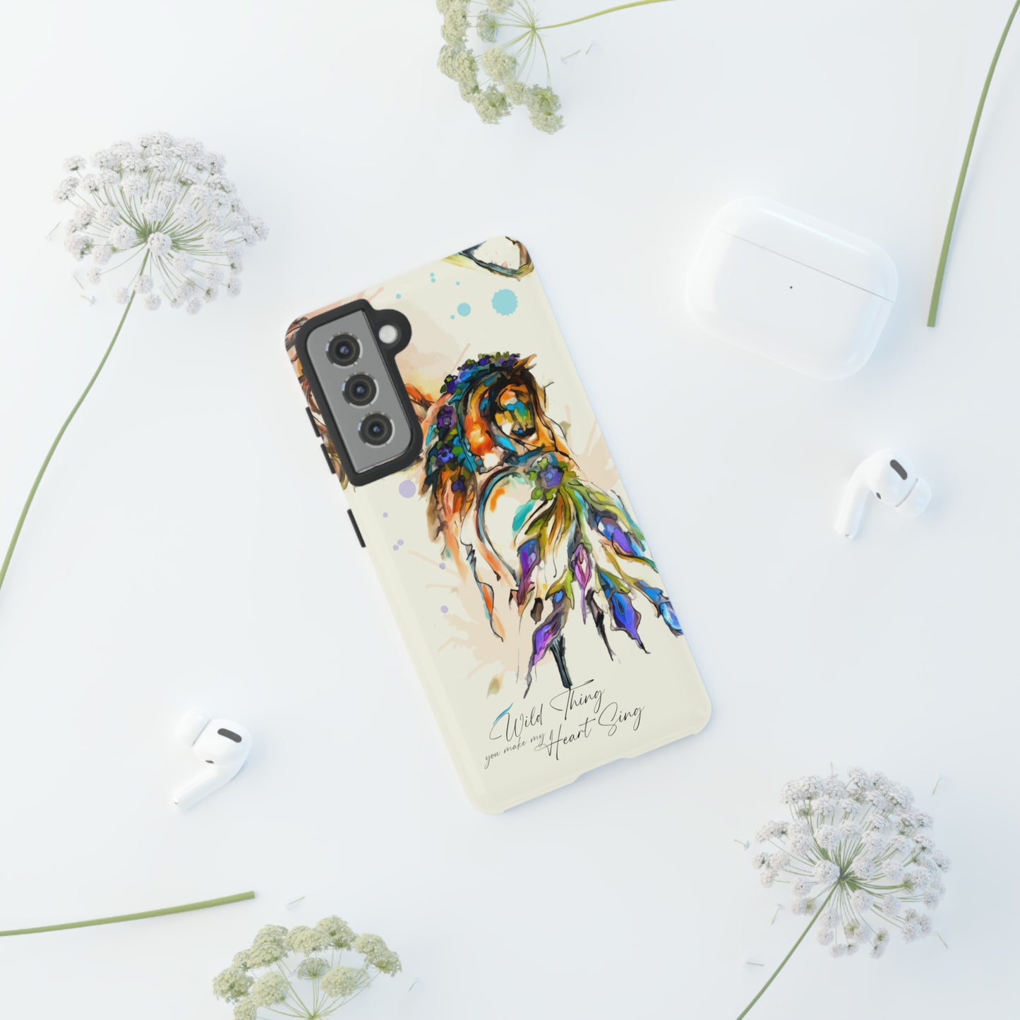 Watercolor Horse Horse Lover Gift Study Tough Case Phone Case.