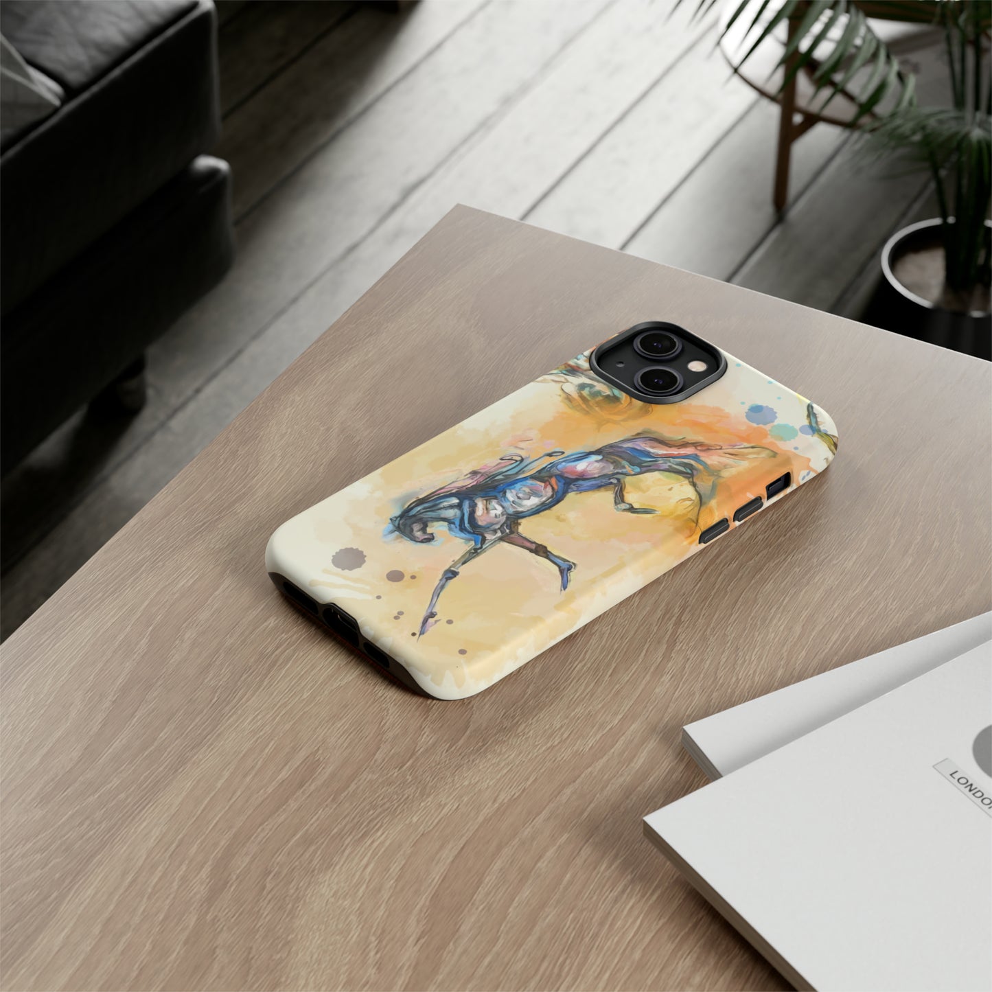 Watercolor Horse Horse Lover Gift Study Tough Case Phone Case.