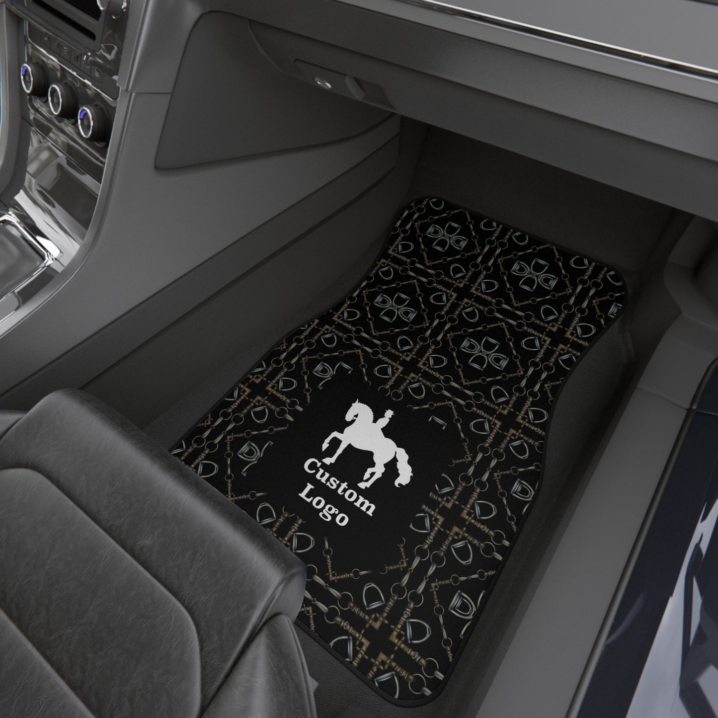 Customizable Geometric Bit Car Mats (Set of 4)