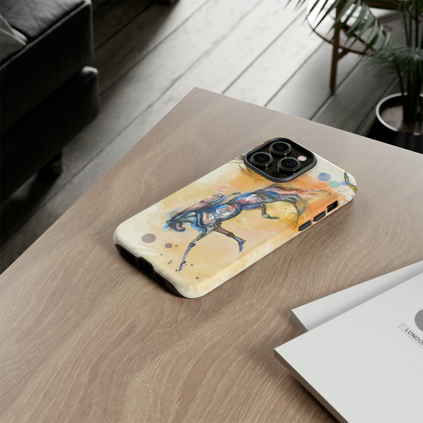Watercolor Horse Horse Lover Gift Study Tough Case Phone Case.