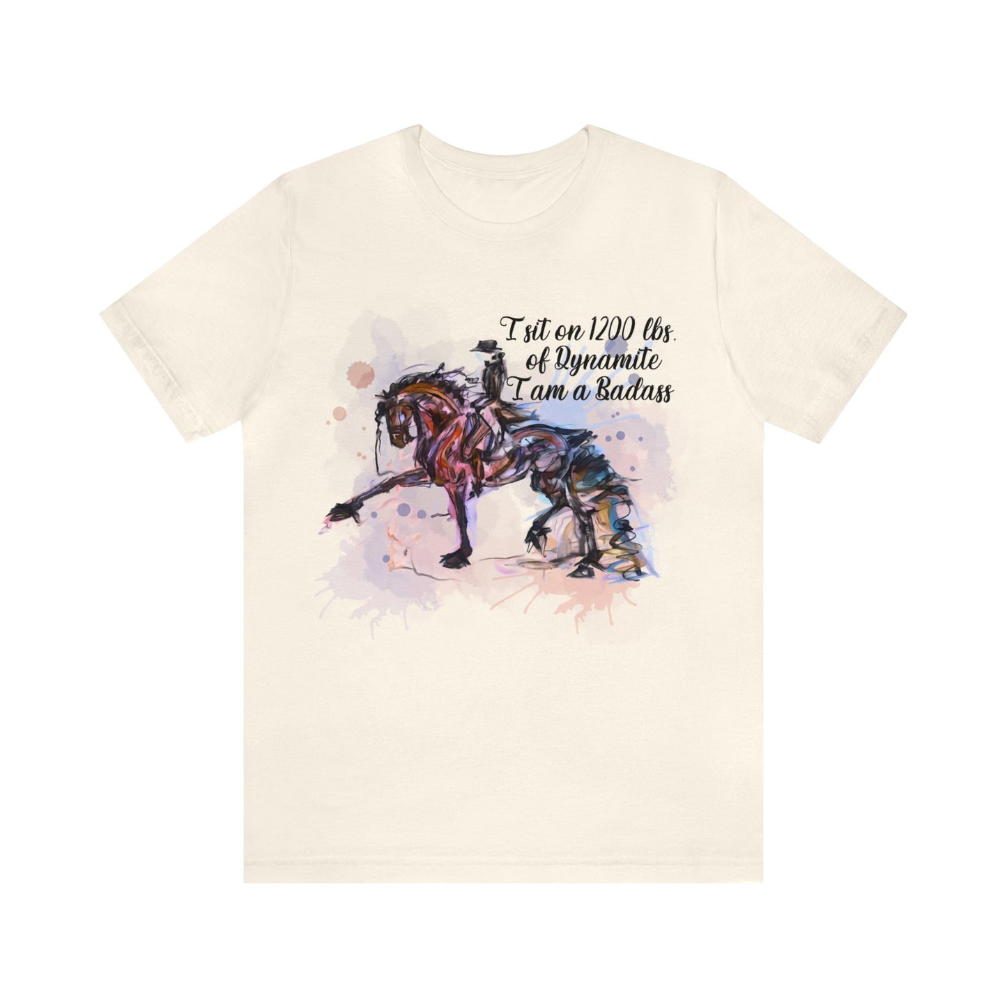 Copy of Raunchy Swearing Horse Art Unisex Jersey Short Sleeve Tee
