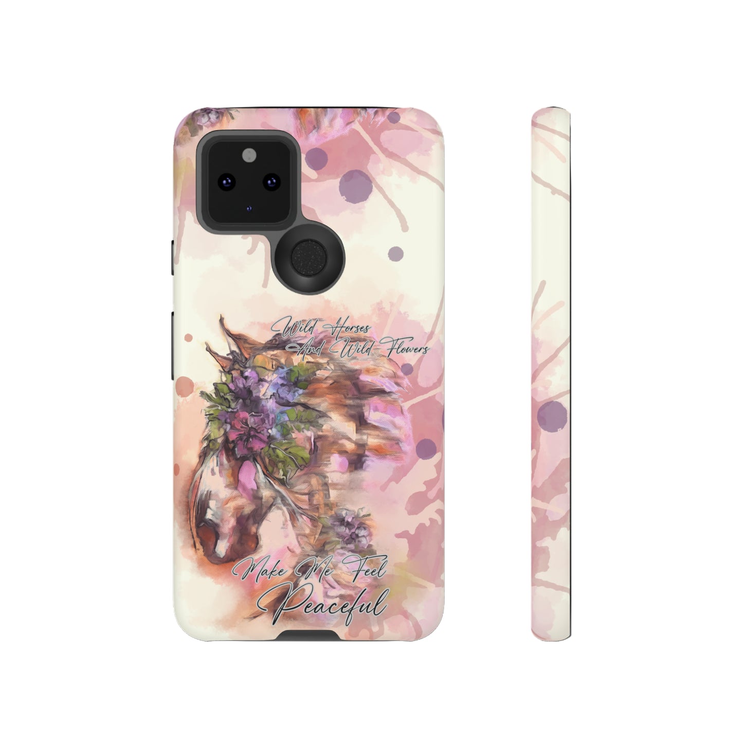 Romantic Equestrian Watercolor Horse Horse Lover Gift Study Tough Case Phone Case.