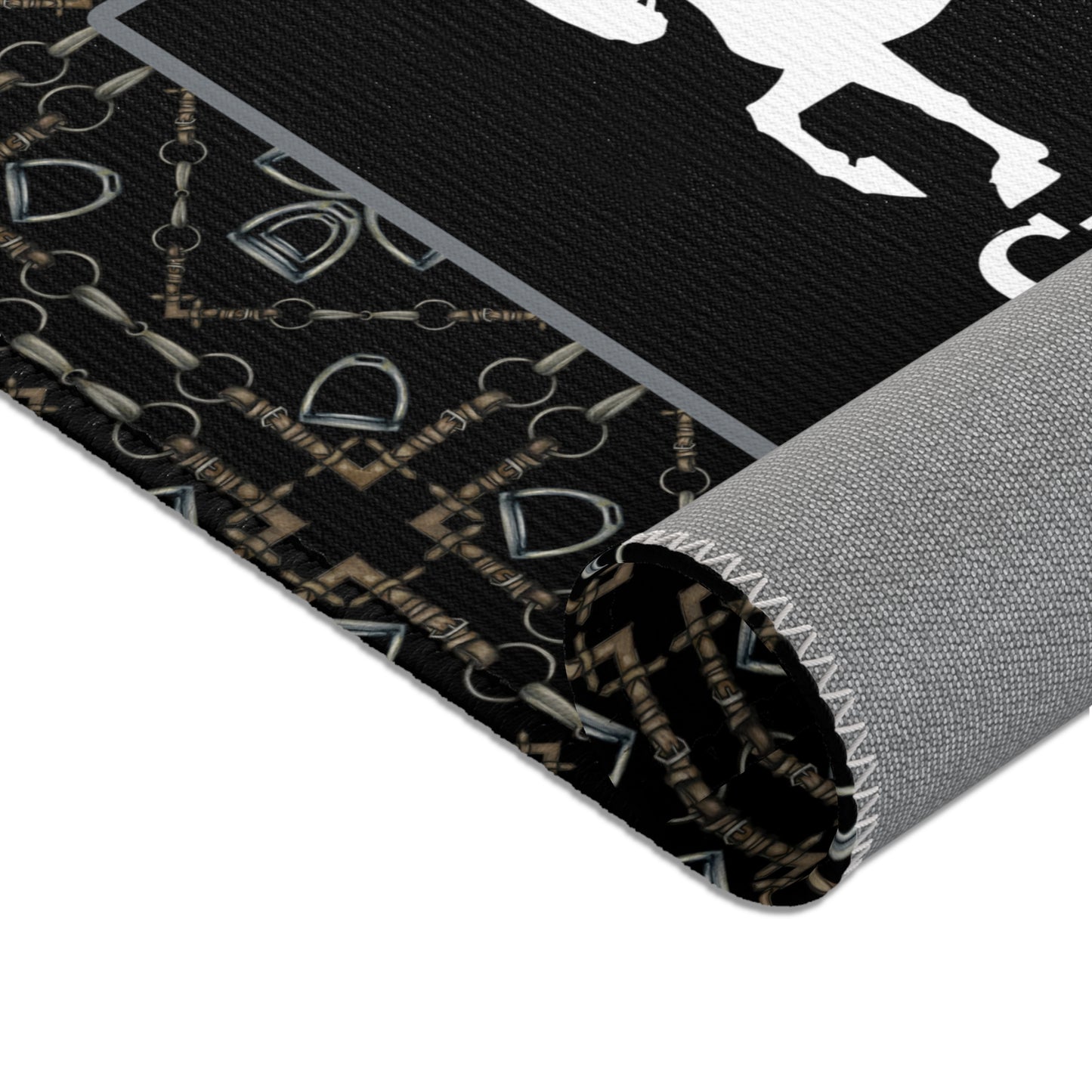 Customizable Geometric Bit Area Rug