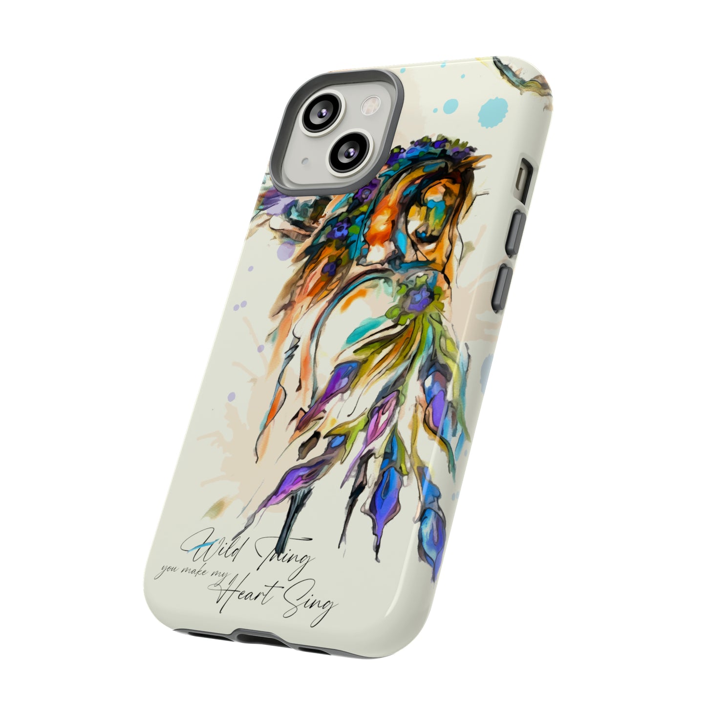 Watercolor Horse Horse Lover Gift Study Tough Case Phone Case.