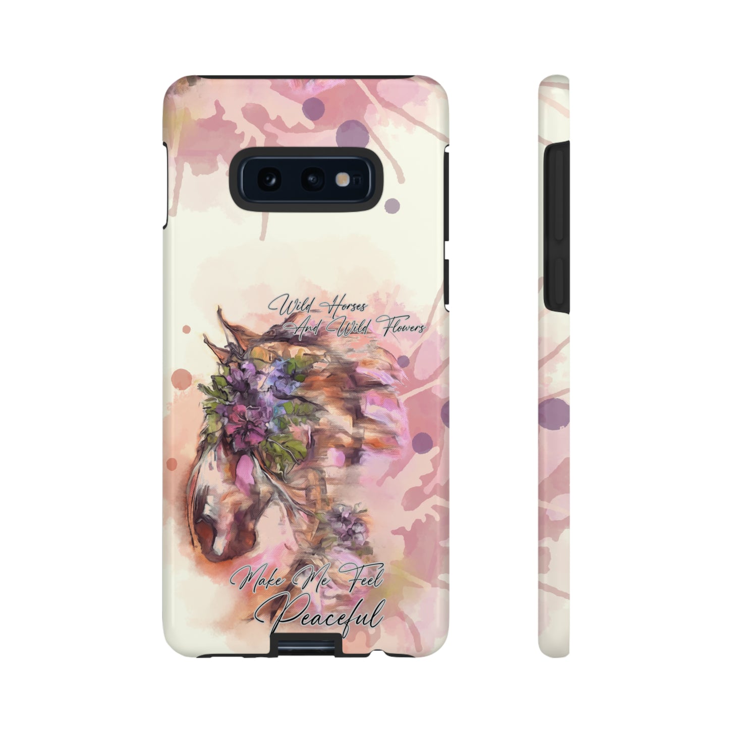 Romantic Equestrian Watercolor Horse Horse Lover Gift Study Tough Case Phone Case.