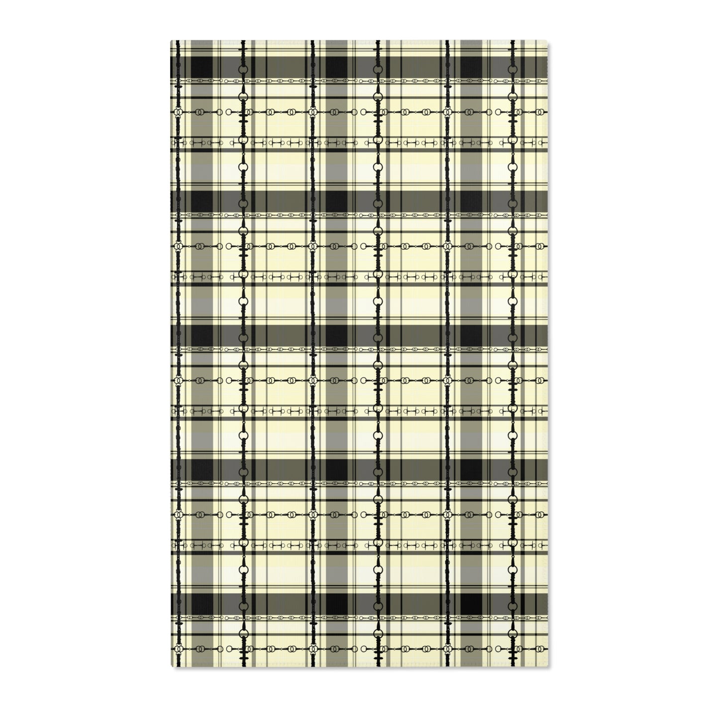 Bits and Reins Hunter Jumper Dressage Area Rug - Show Stall Mat - Tack Room Rug - Horse Lovers Gift - Practice your Test Dressage Rug
