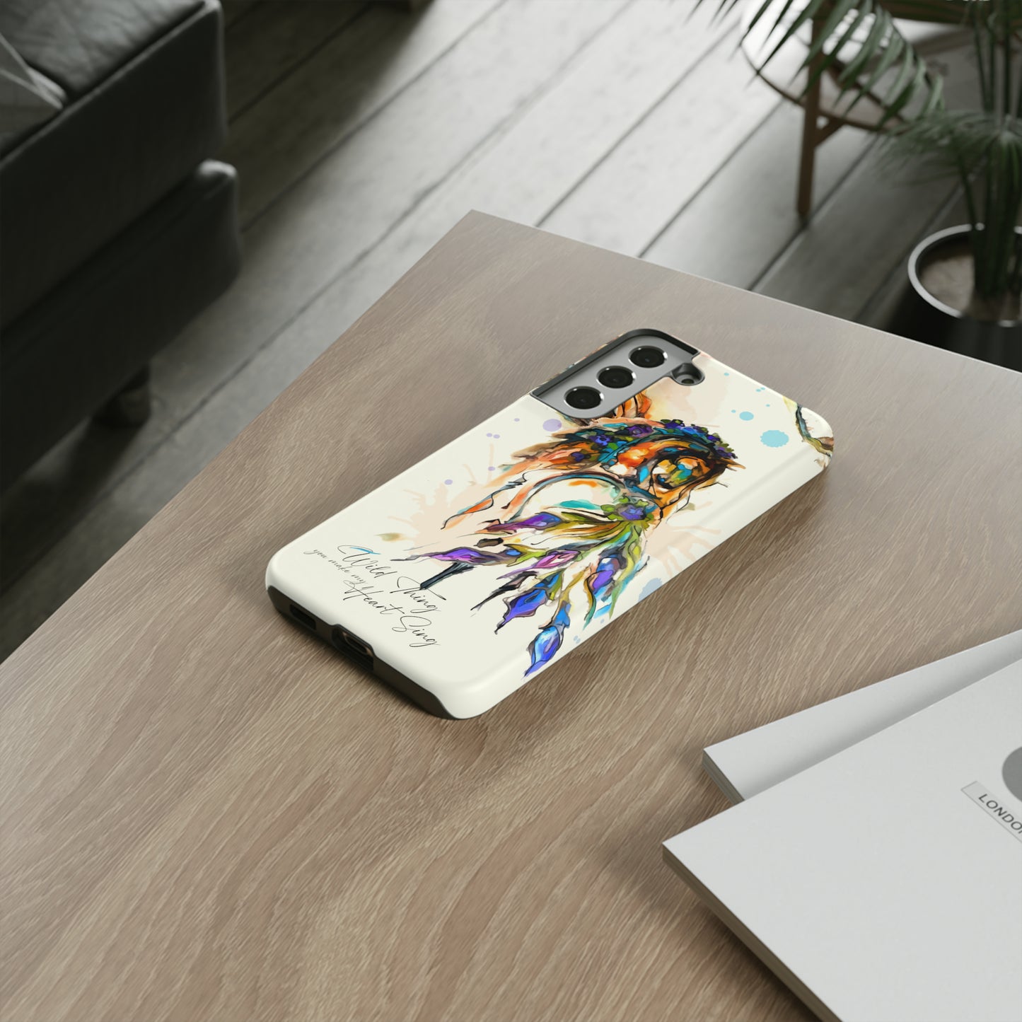 Watercolor Horse Horse Lover Gift Study Tough Case Phone Case.