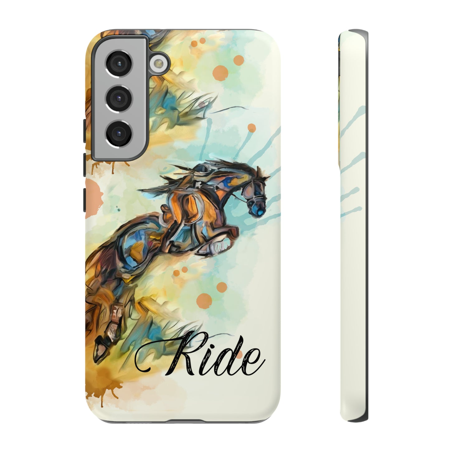 Water color Hunter Jumper Horse arena Study Tough Case Phone Case.