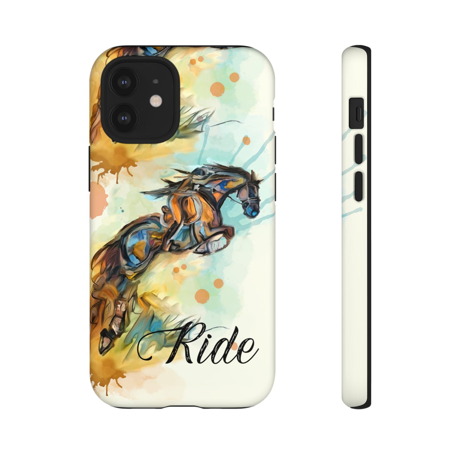 Water color Hunter Jumper Horse arena Study Tough Case Phone Case.