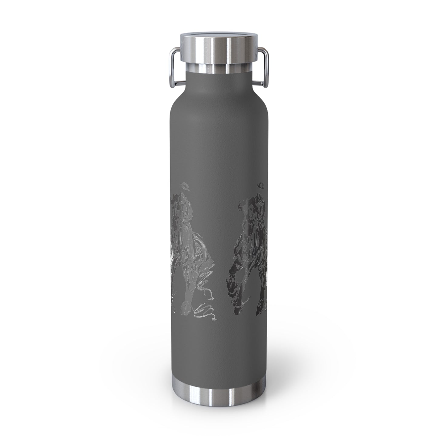 Graphic Dressage Copper Vacuum Insulated Bottle, 22oz