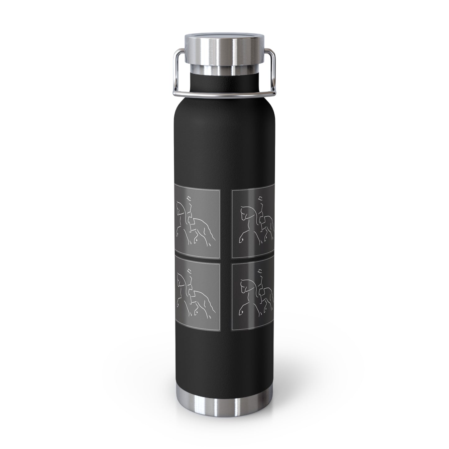 Jenny Veenstra Logo Graphic Friesian color Copper Vacuum Insulated Bottle, 22oz