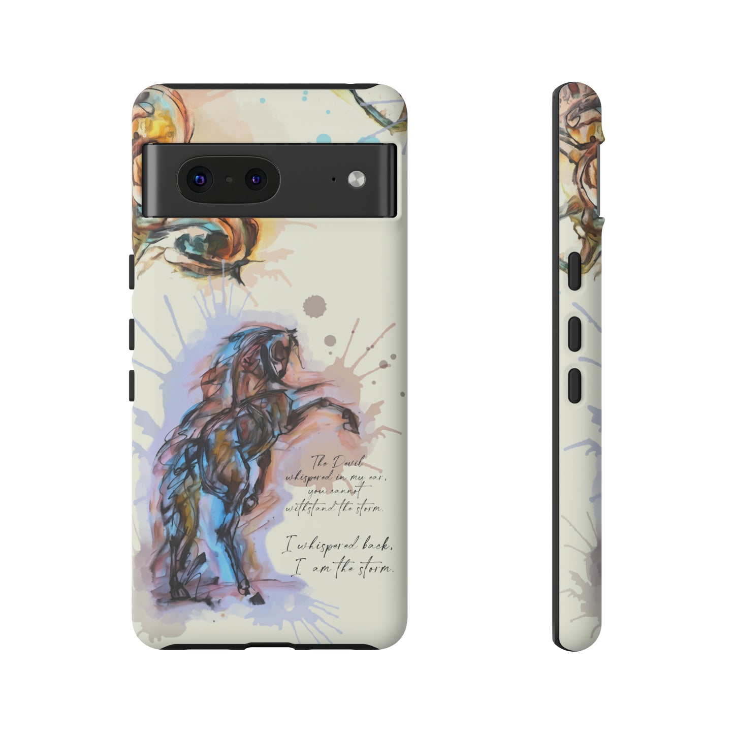 Inspirational Watercolor Horse Horse Lover Gift Study Tough Case Phone Case.