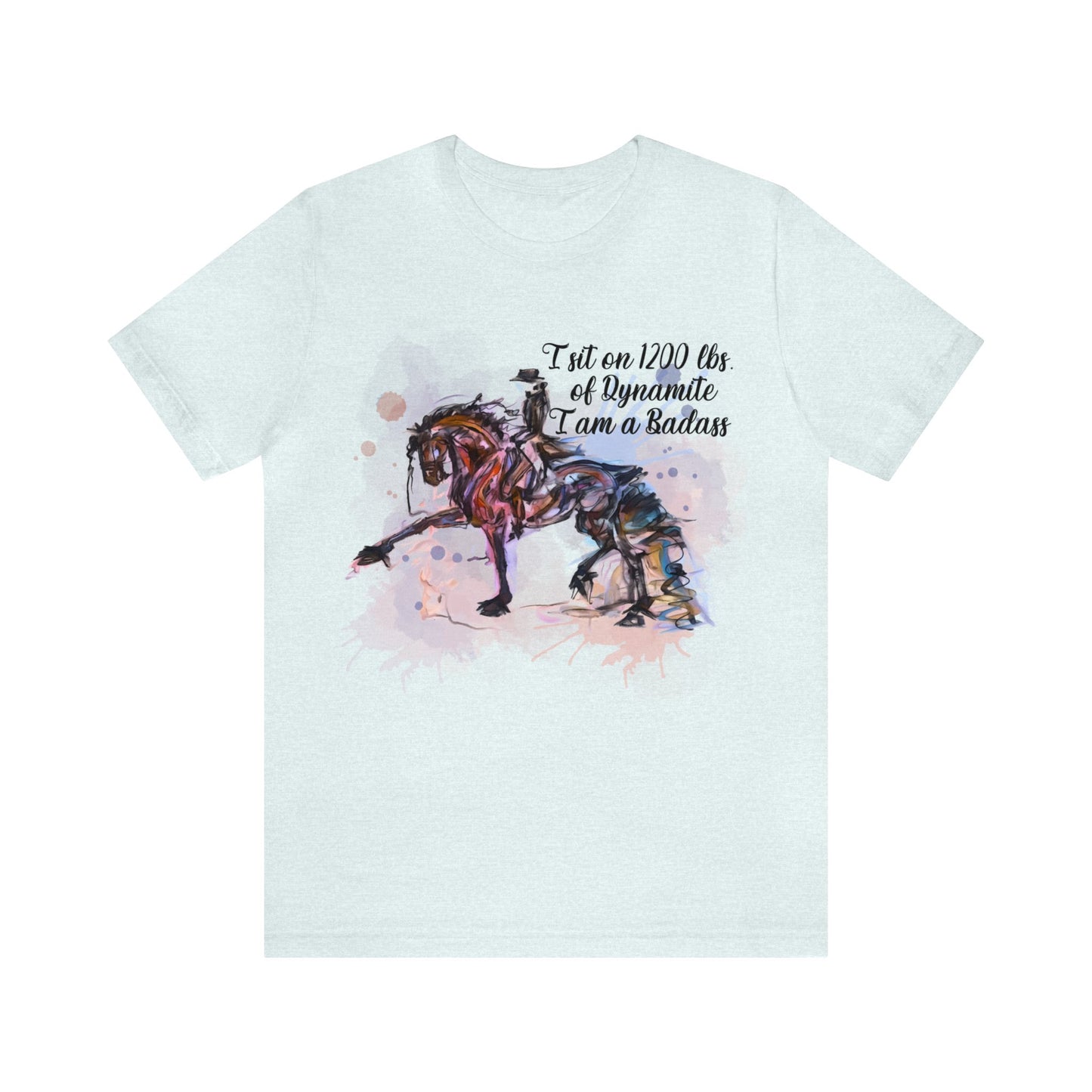 Copy of Raunchy Swearing Horse Art Unisex Jersey Short Sleeve Tee