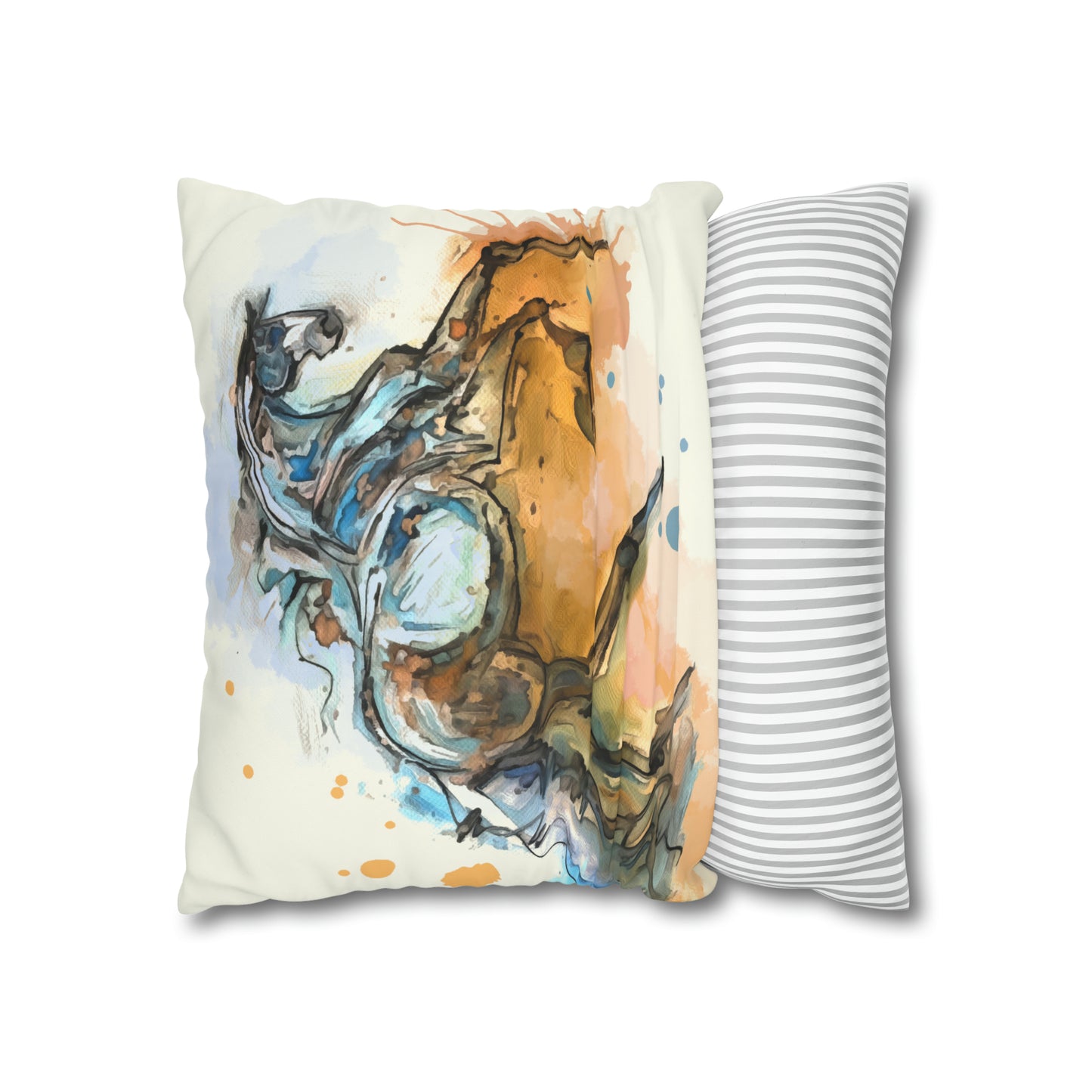A Romantic Double sided equestrian bit pattern Polyester PILLOW CASE Pillow Cover 24x24