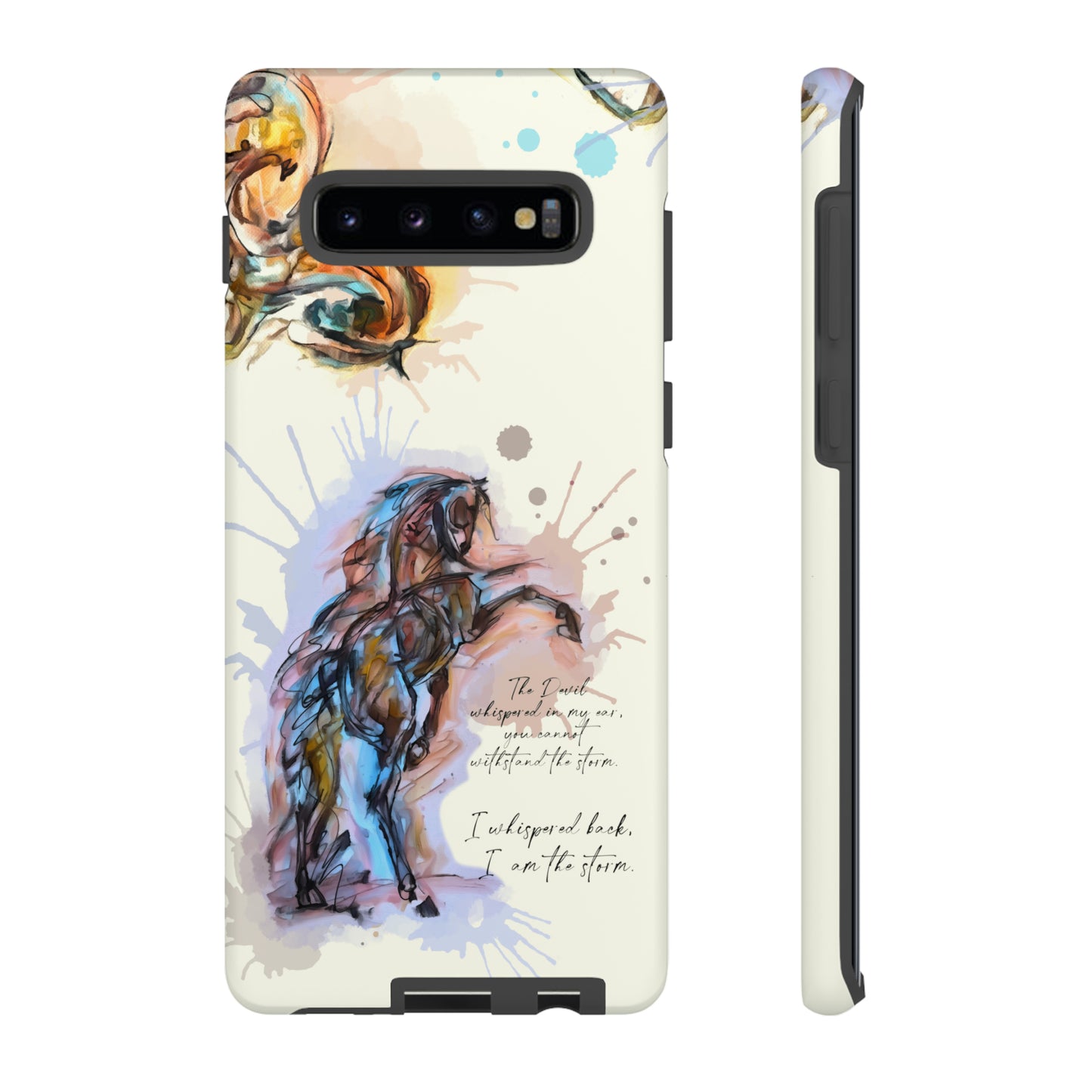 Inspirational Watercolor Horse Horse Lover Gift Study Tough Case Phone Case.