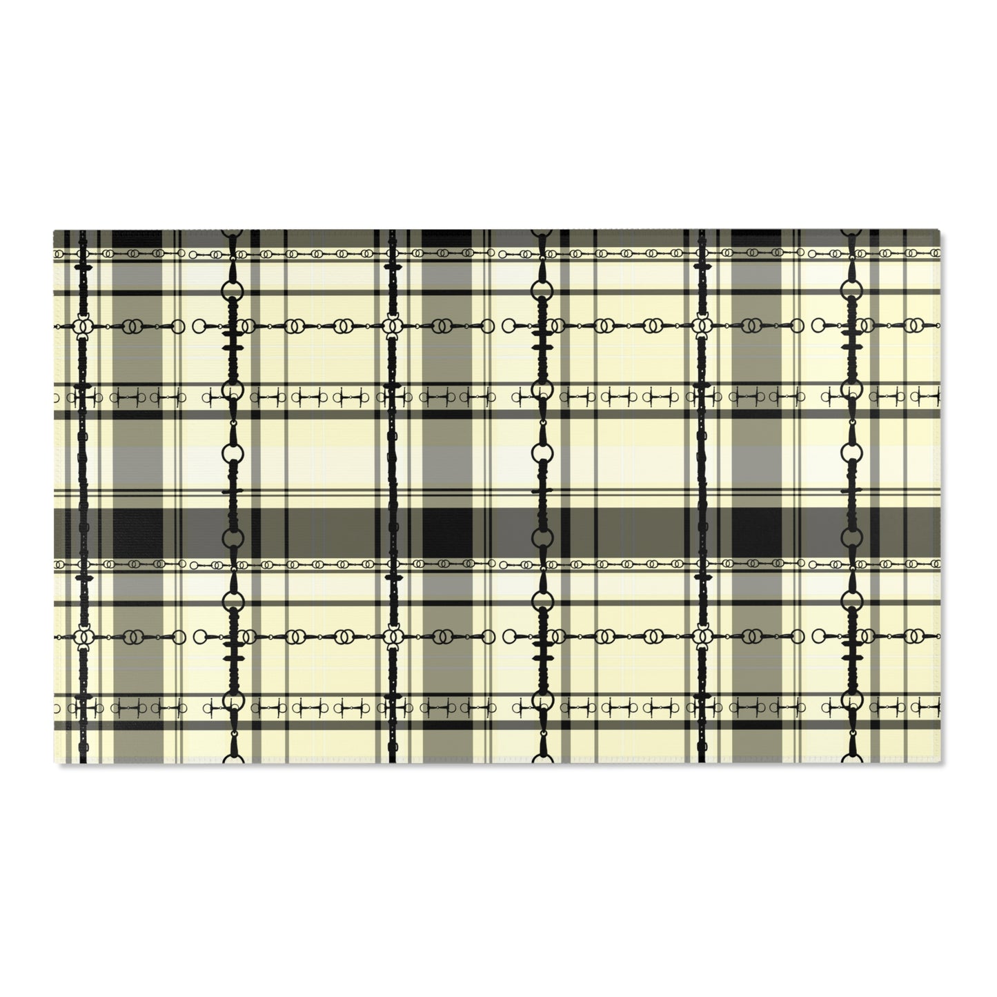 Bits and Reins Hunter Jumper Dressage Area Rug - Show Stall Mat - Tack Room Rug - Horse Lovers Gift - Practice your Test Dressage Rug