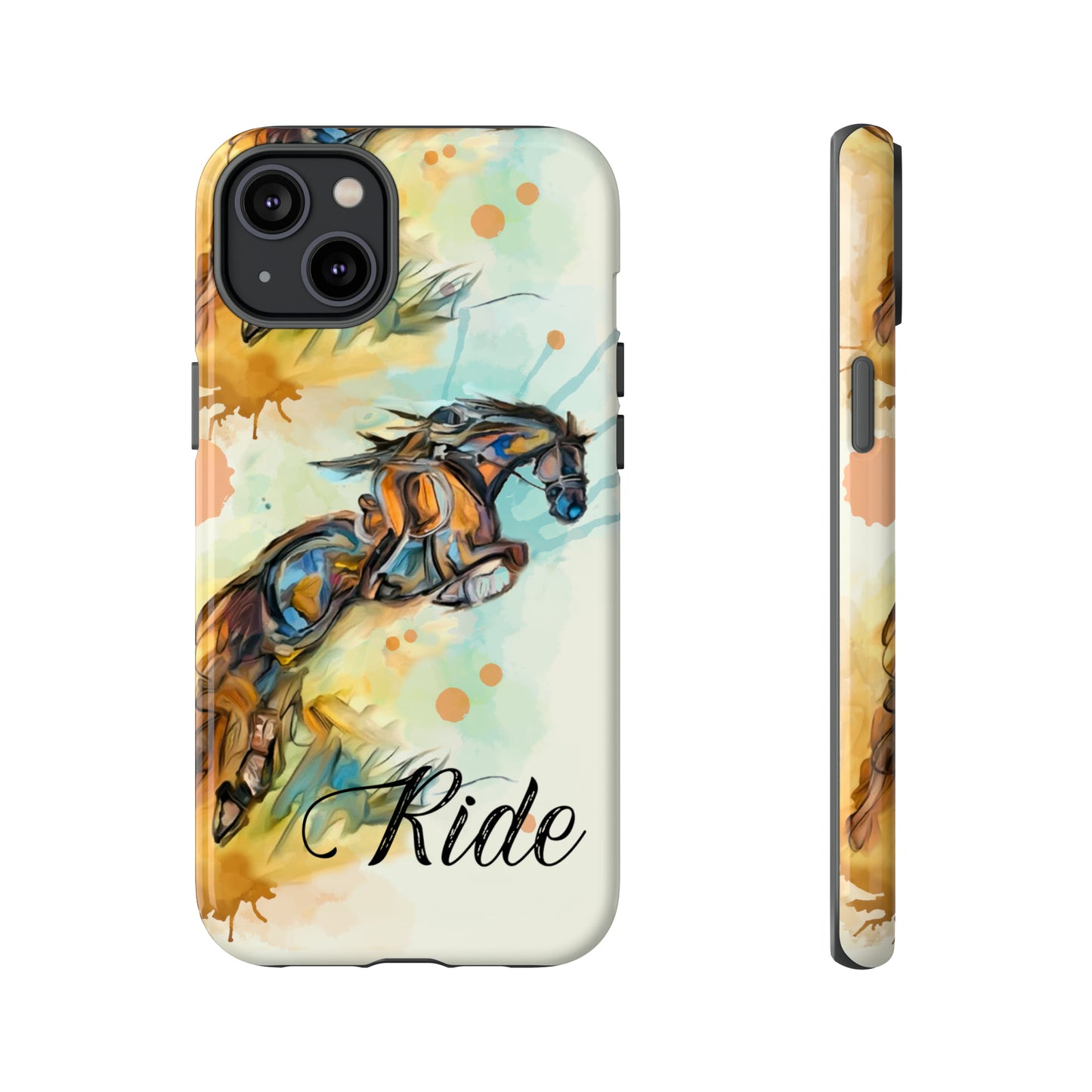 Water color Hunter Jumper Horse arena Study Tough Case Phone Case.