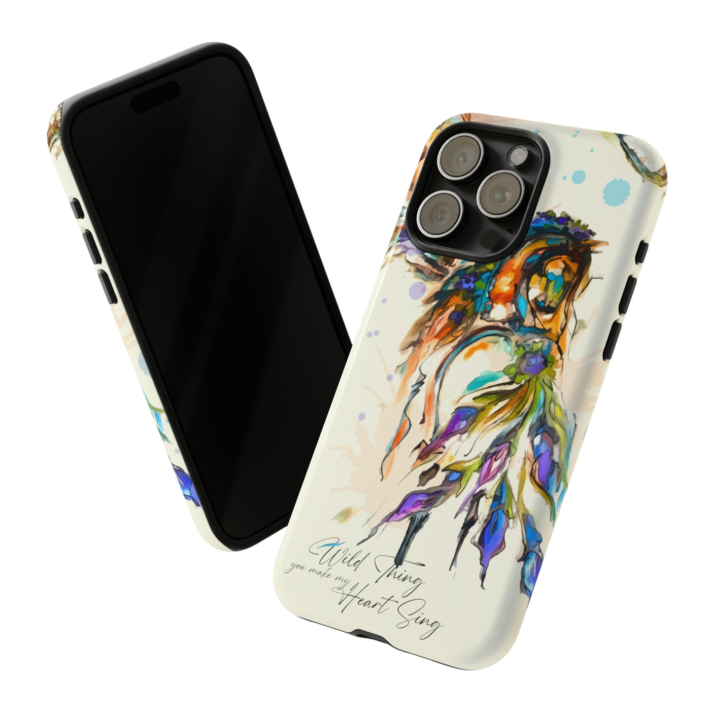 Watercolor Horse Horse Lover Gift Study Tough Case Phone Case.