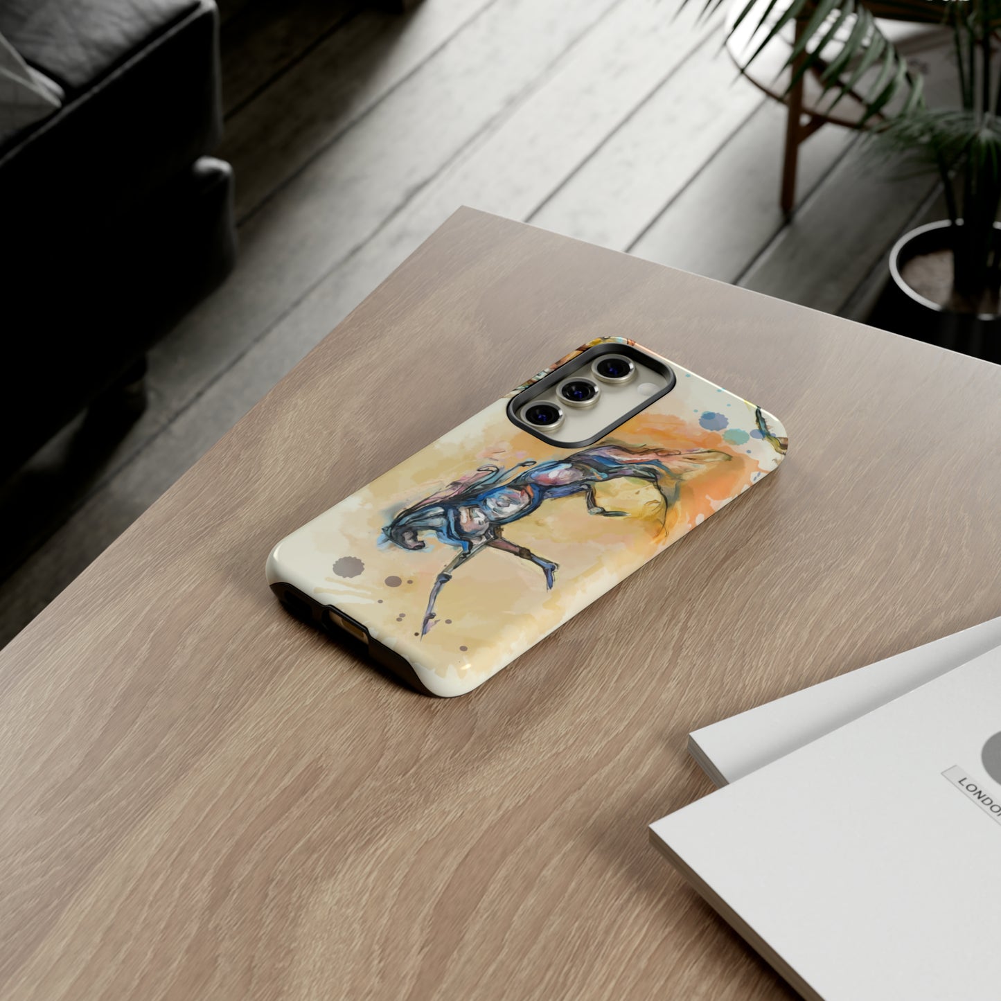 Watercolor Horse Horse Lover Gift Study Tough Case Phone Case.