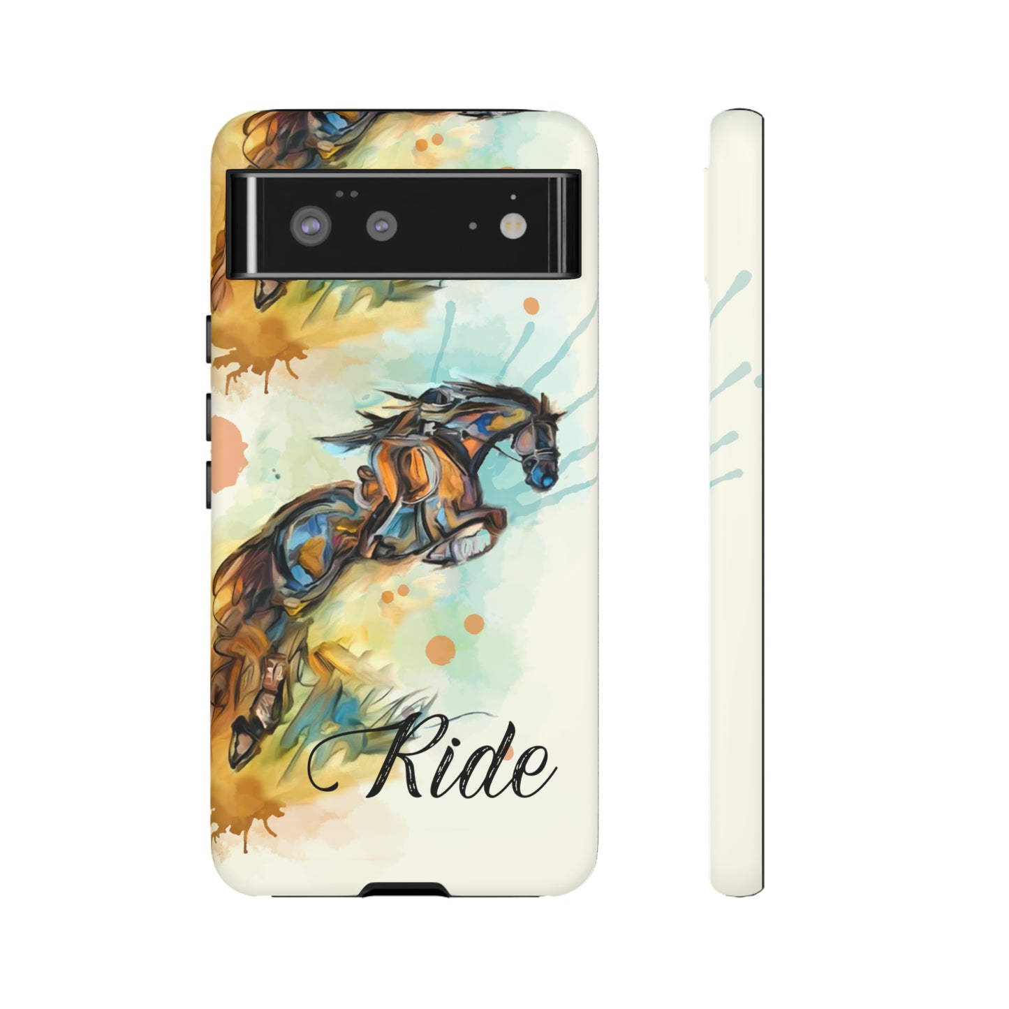 Water color Hunter Jumper Horse arena Study Tough Case Phone Case.
