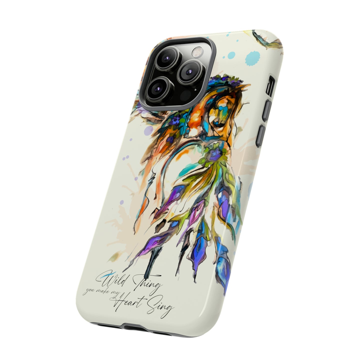 Watercolor Horse Horse Lover Gift Study Tough Case Phone Case.