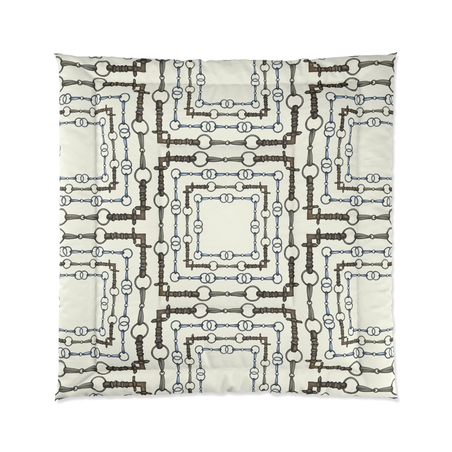 Equestrian Snaffle Bit Comforter - Custom Colors Available