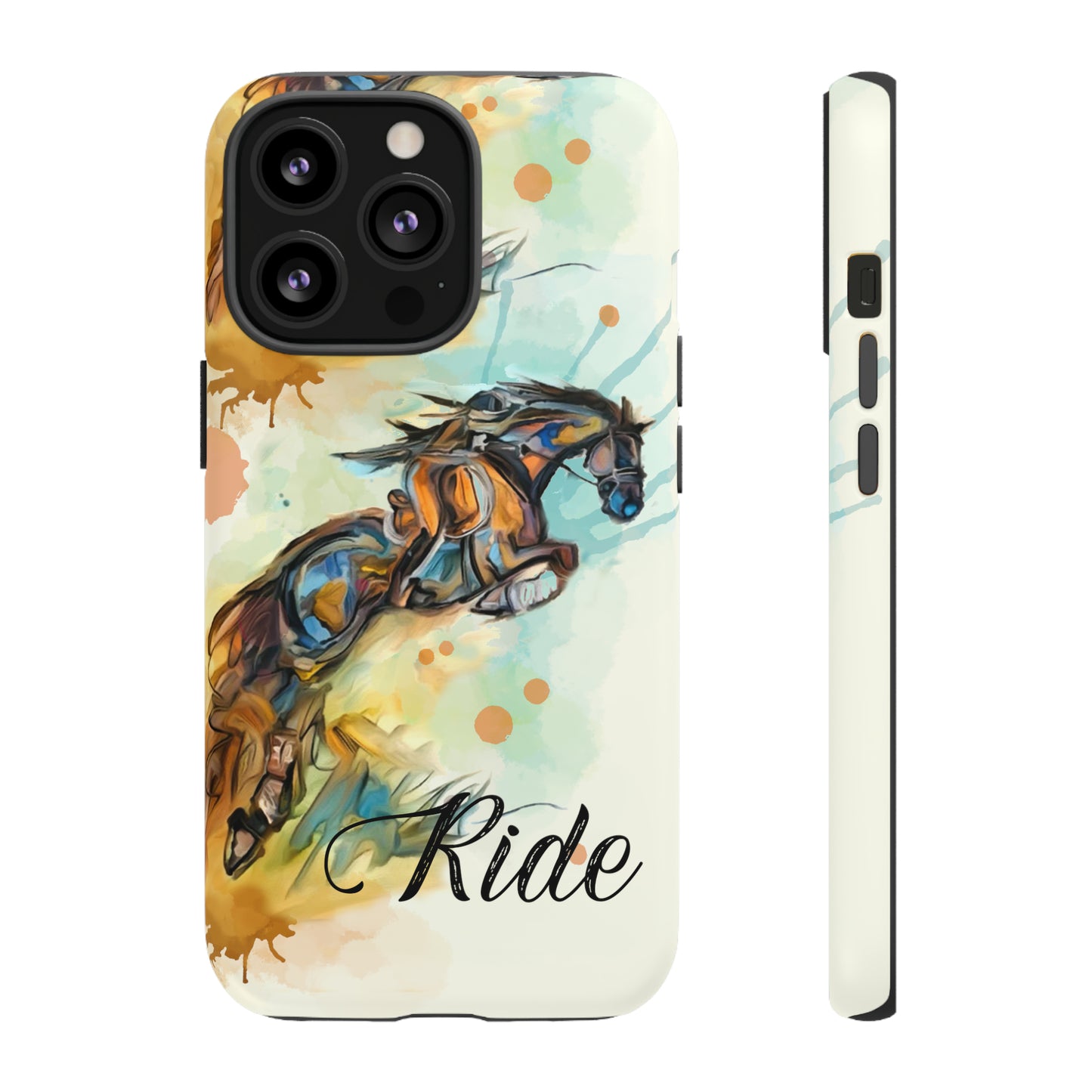 Water color Hunter Jumper Horse arena Study Tough Case Phone Case.