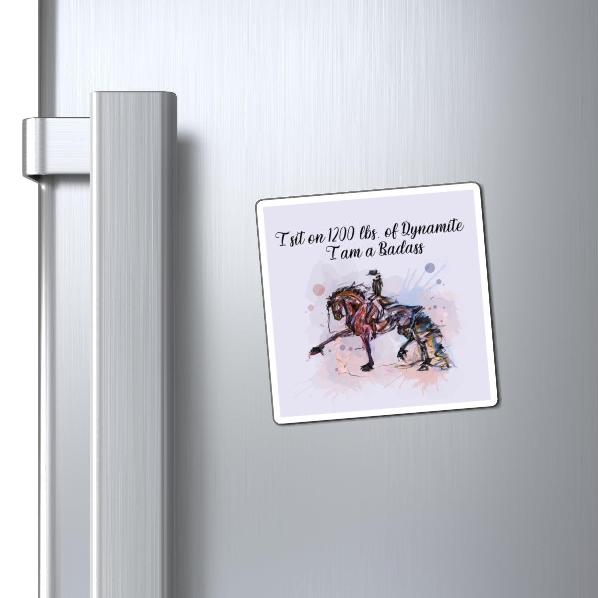 Watercolor Equestrian Magnet, Horse Lover Gift