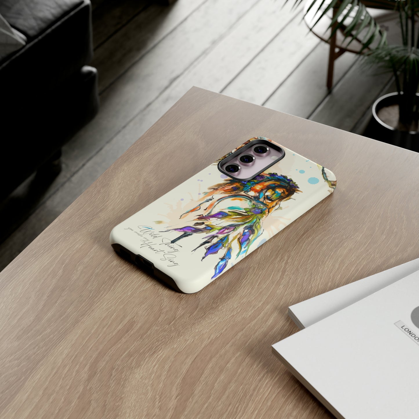 Watercolor Horse Horse Lover Gift Study Tough Case Phone Case.