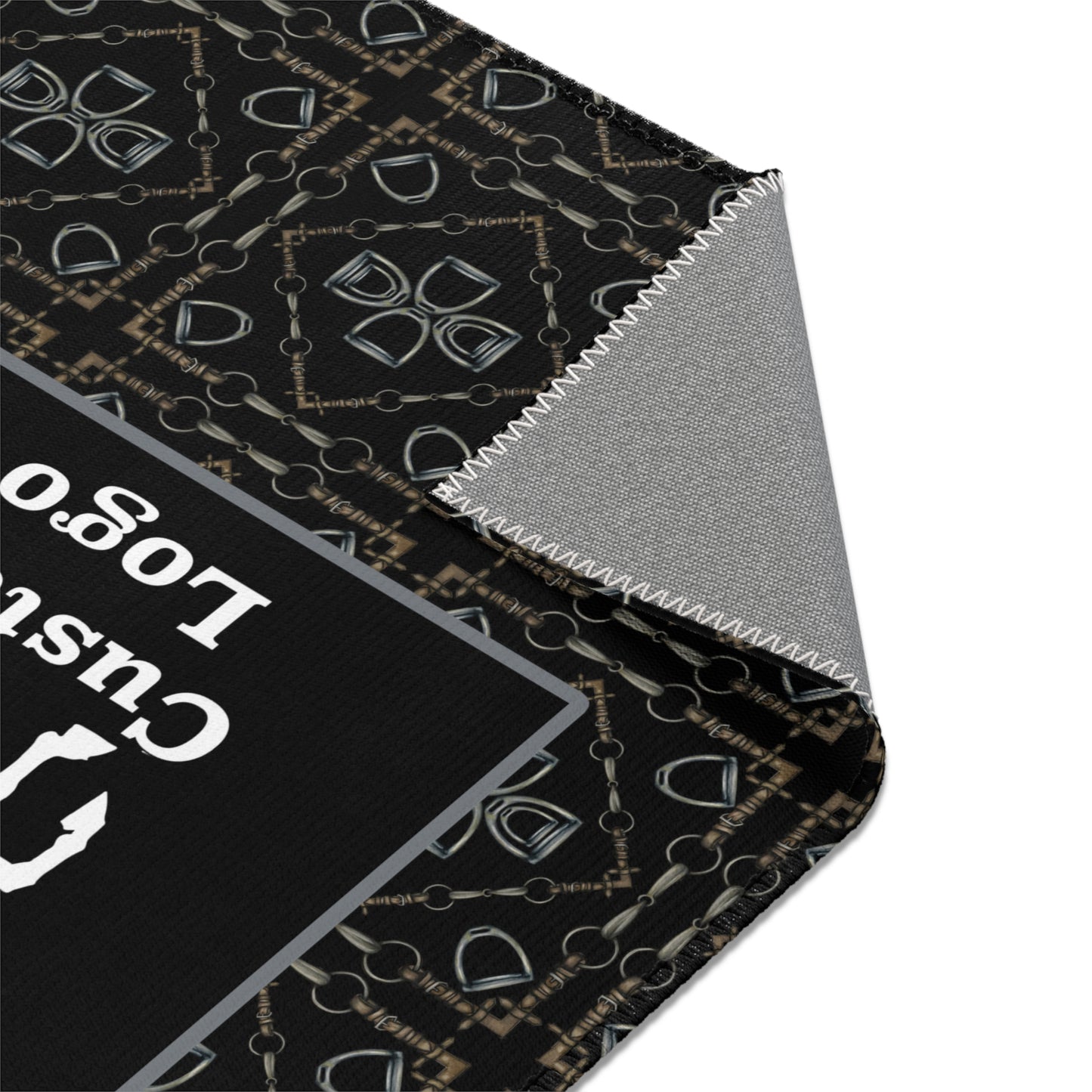 Customizable Geometric Bit Area Rug