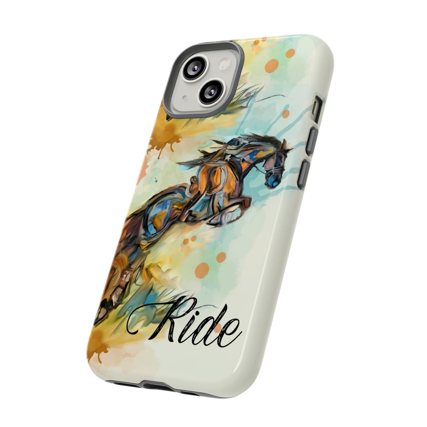 Water color Hunter Jumper Horse arena Study Tough Case Phone Case.