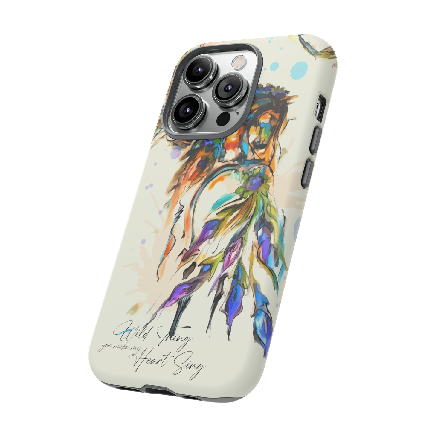Watercolor Horse Horse Lover Gift Study Tough Case Phone Case.