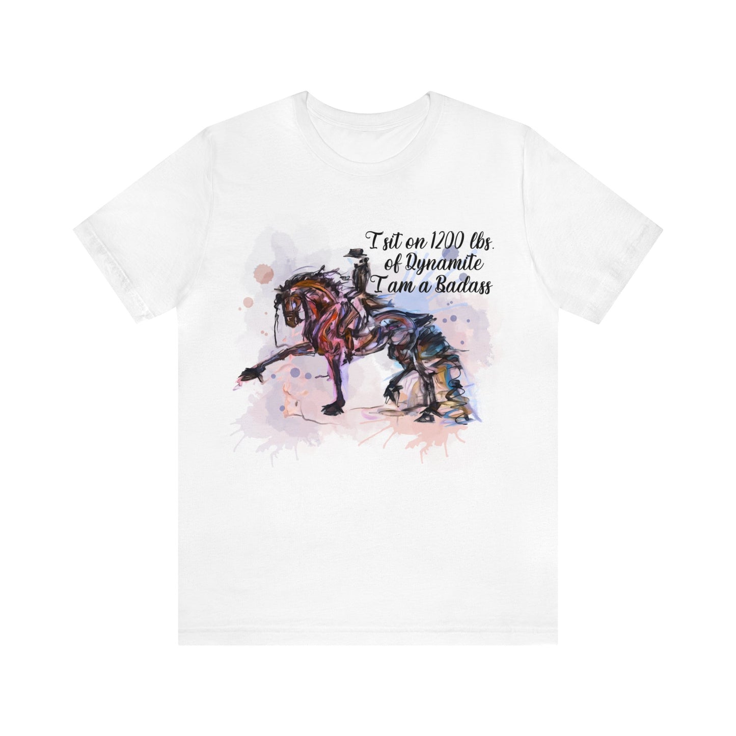 Copy of Raunchy Swearing Horse Art Unisex Jersey Short Sleeve Tee