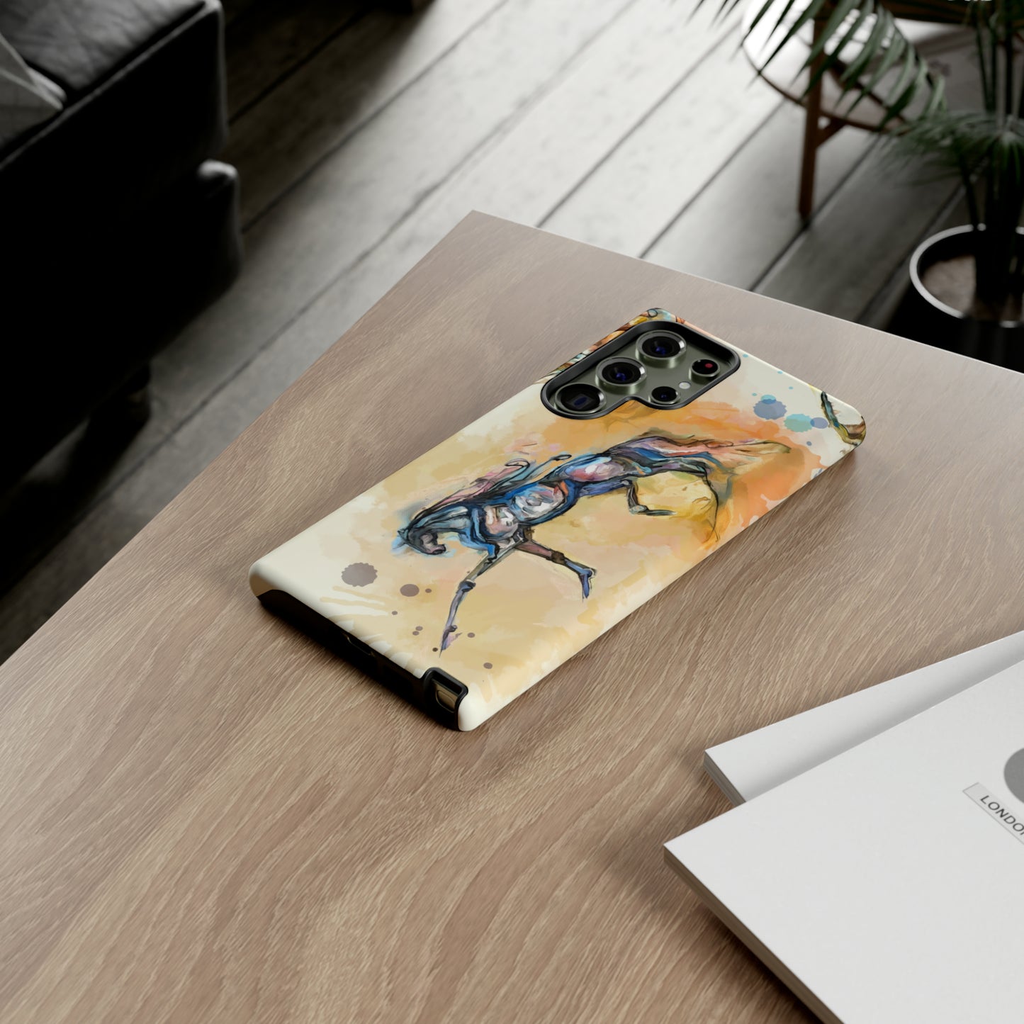 Watercolor Horse Horse Lover Gift Study Tough Case Phone Case.