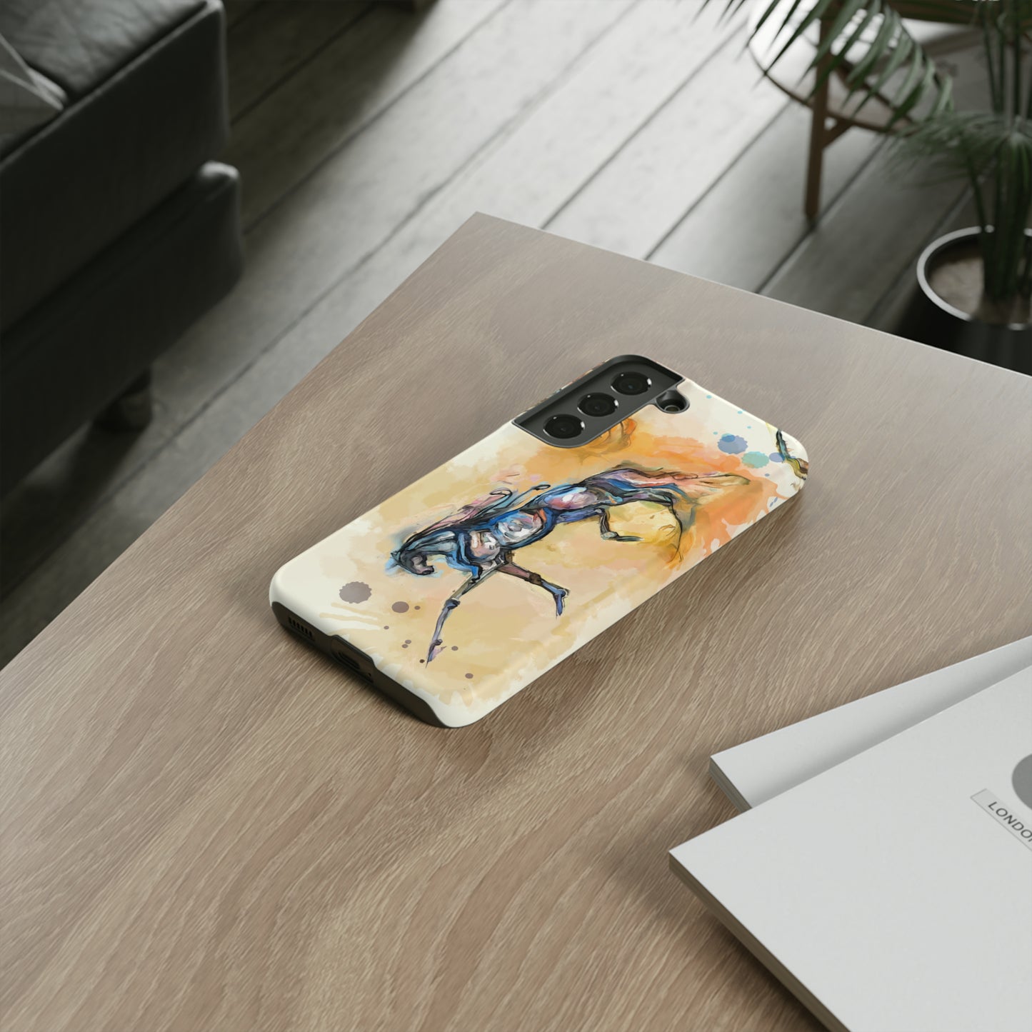 Watercolor Horse Horse Lover Gift Study Tough Case Phone Case.