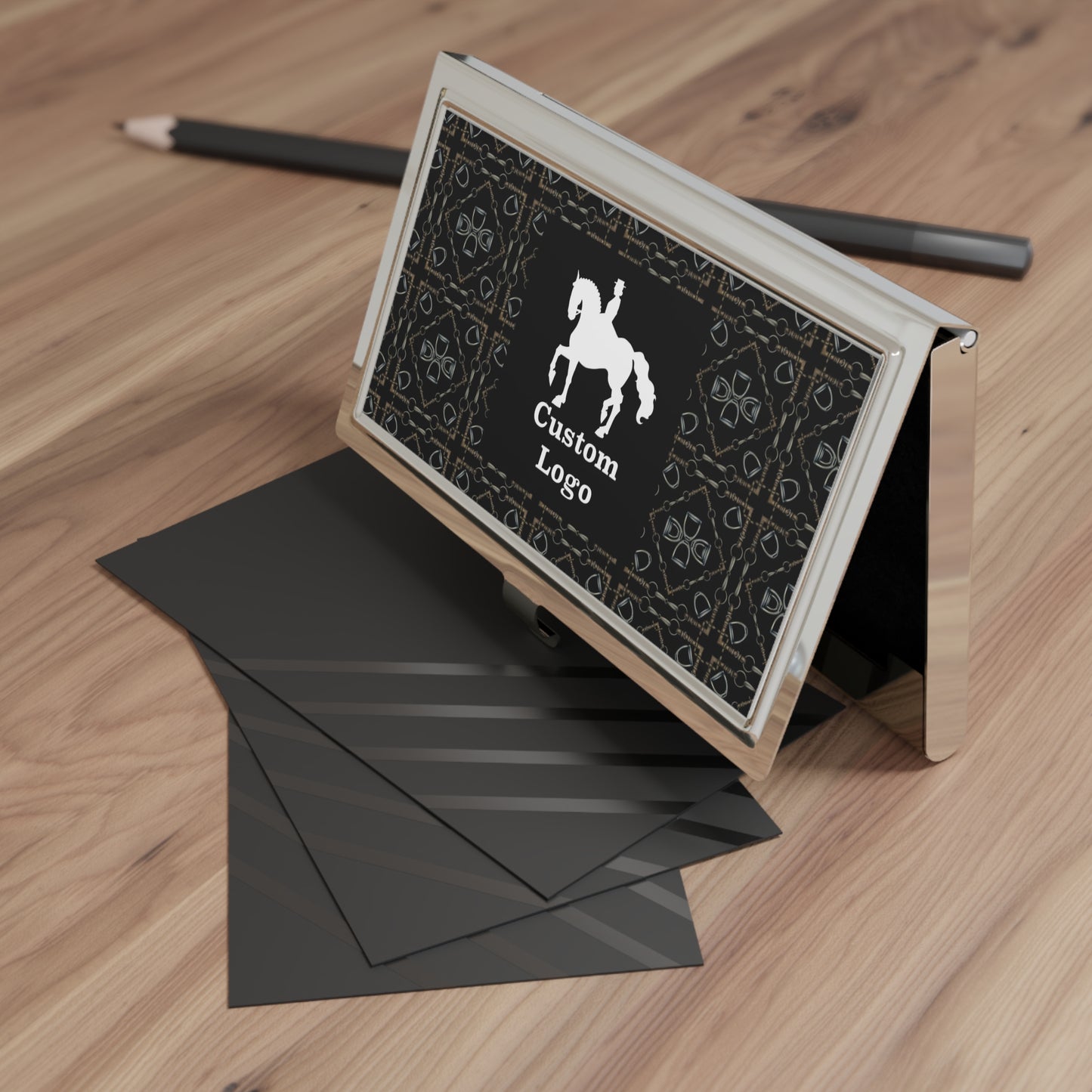 Customizable Geometric Bit Business Card Holder