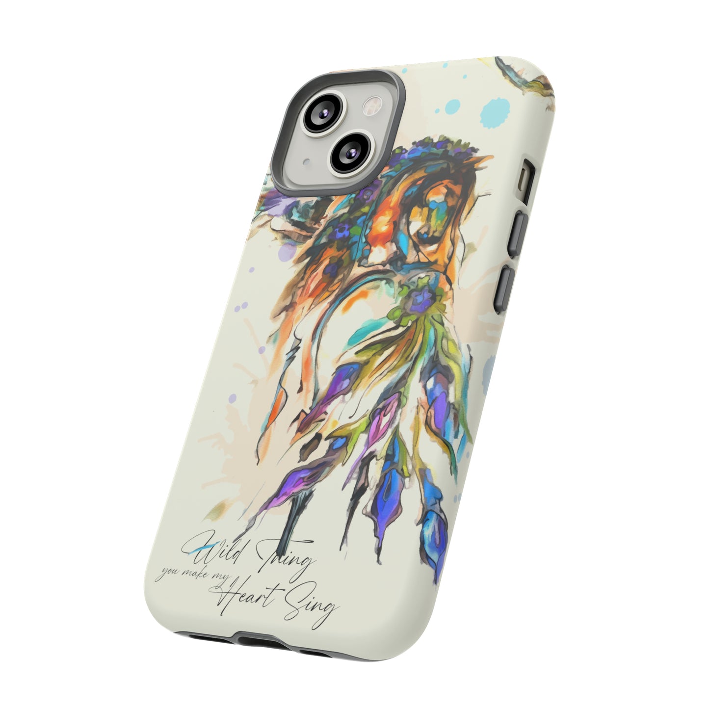 Watercolor Horse Horse Lover Gift Study Tough Case Phone Case.