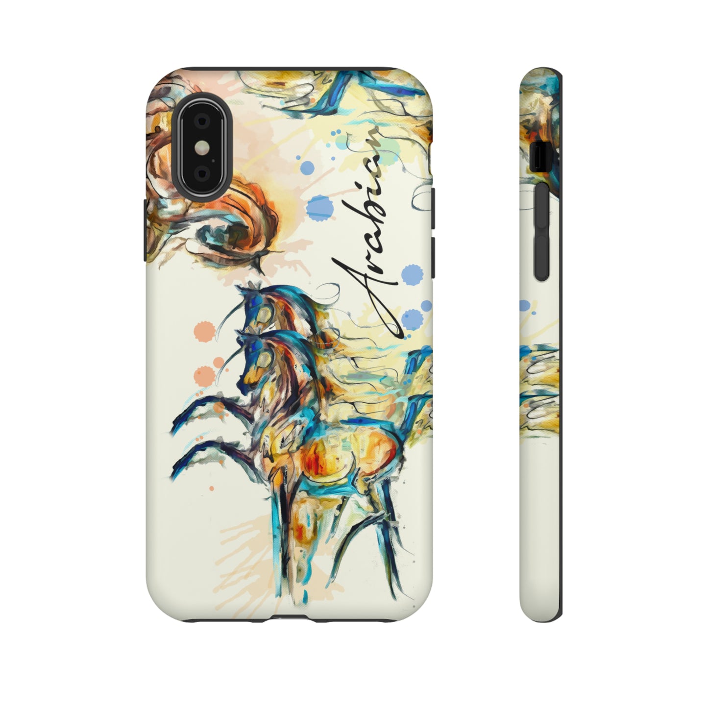 Arabian Watercolor Horse Horse Lover Gift Study Tough Case Phone Case.