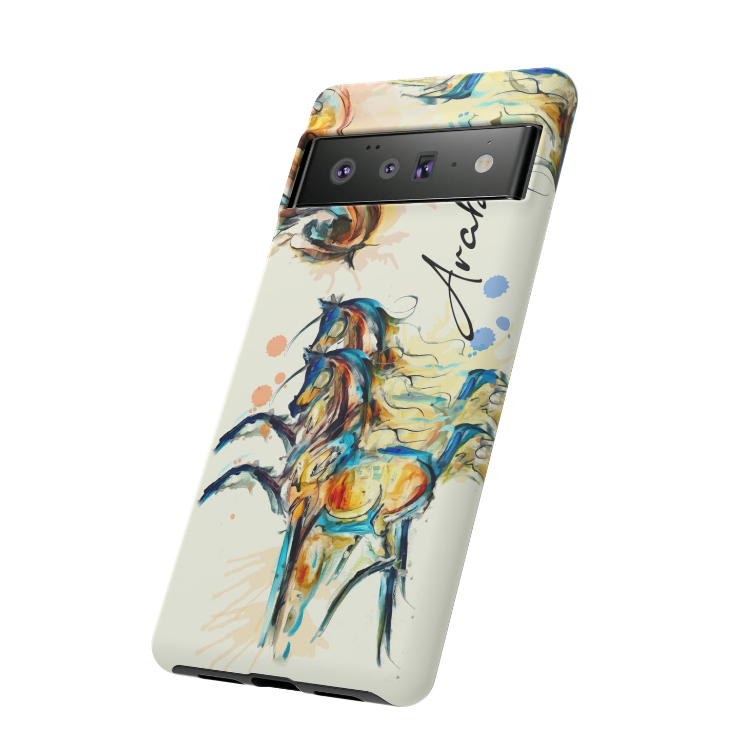 Arabian Watercolor Horse Horse Lover Gift Study Tough Case Phone Case.