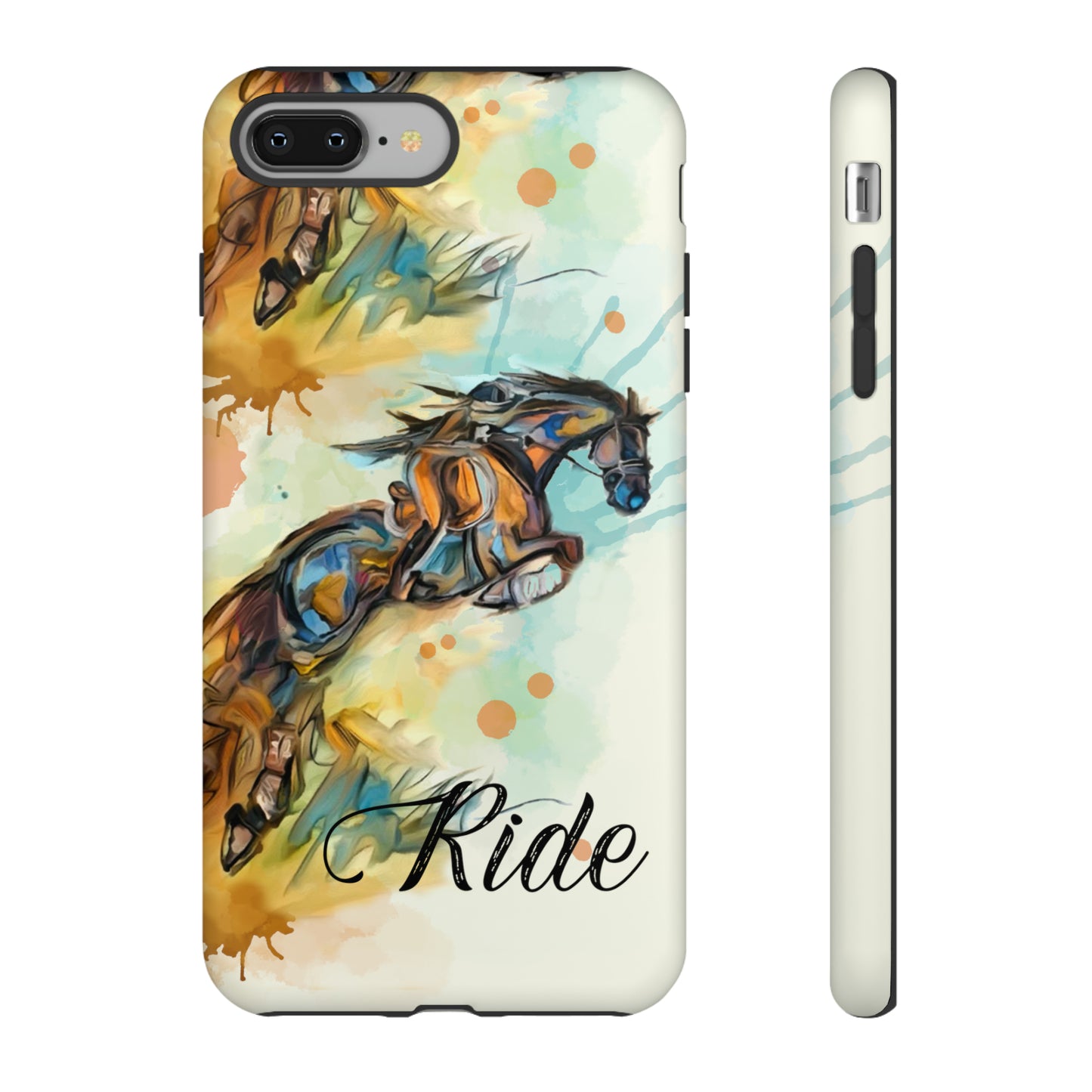 Water color Hunter Jumper Horse arena Study Tough Case Phone Case.