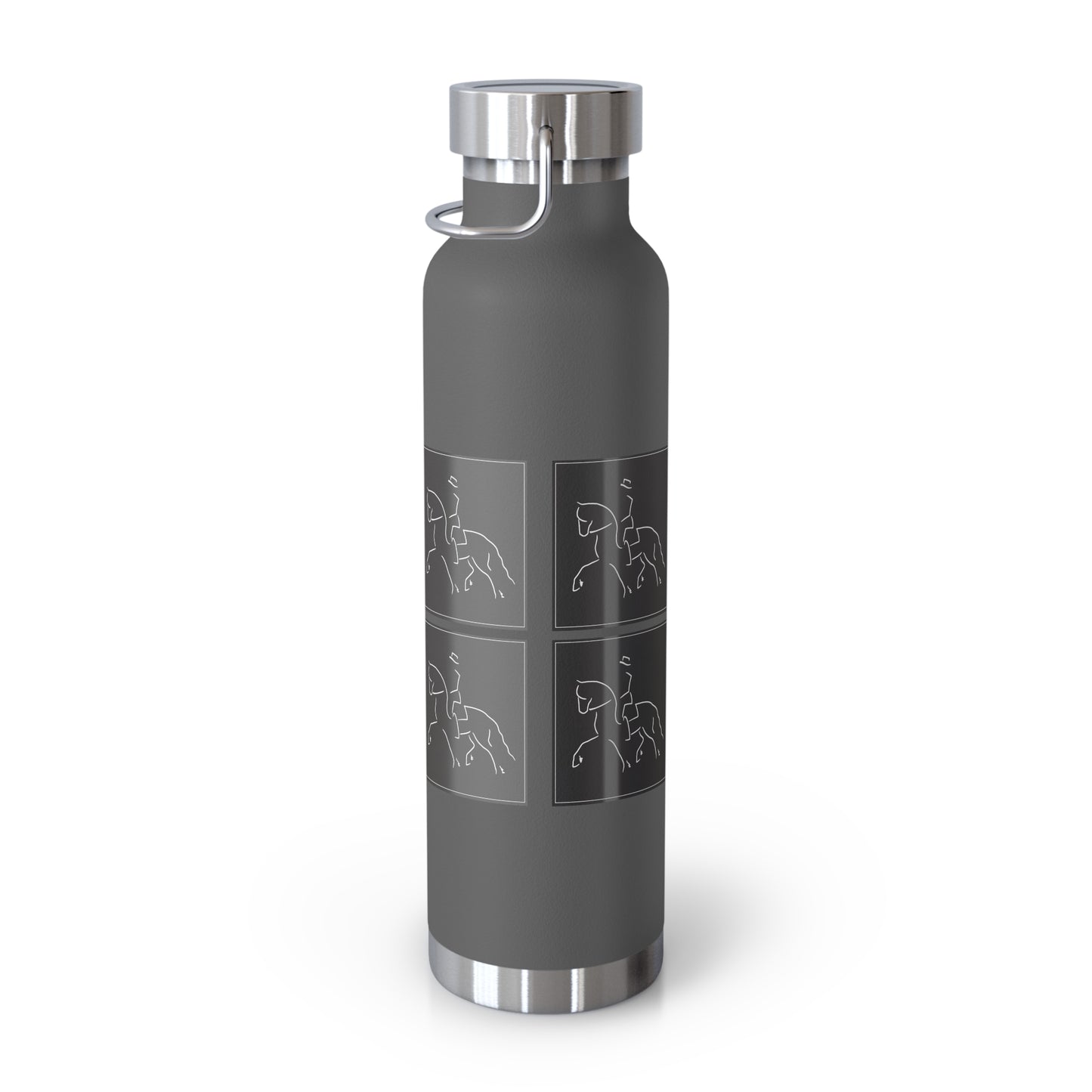 Jenny Veenstra Logo Graphic Friesian color Copper Vacuum Insulated Bottle, 22oz