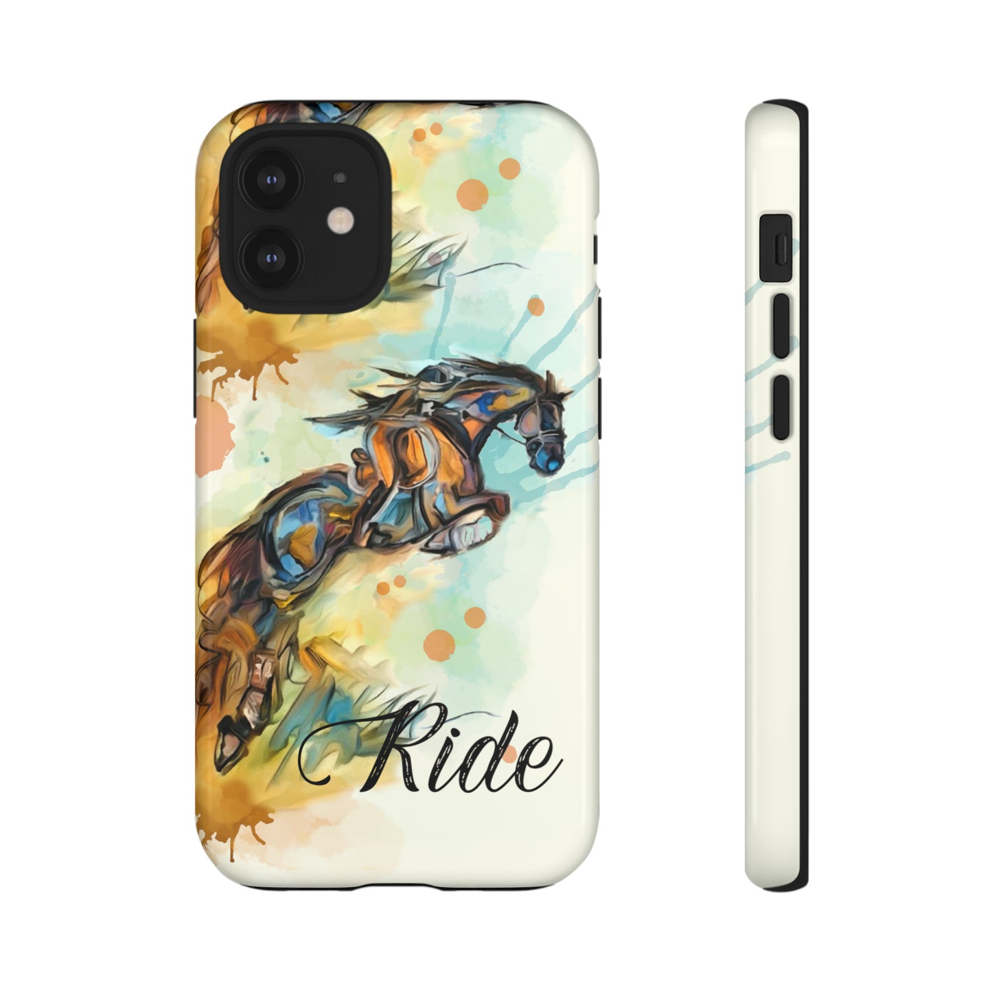 Water color Hunter Jumper Horse arena Study Tough Case Phone Case.