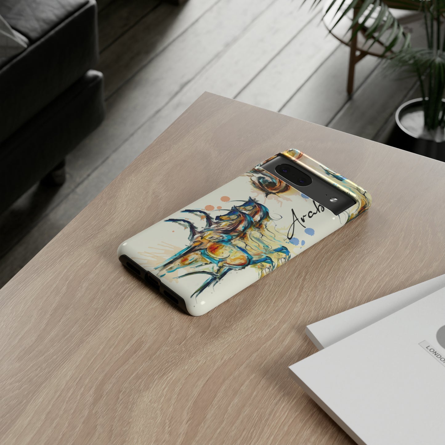Arabian Watercolor Horse Horse Lover Gift Study Tough Case Phone Case.