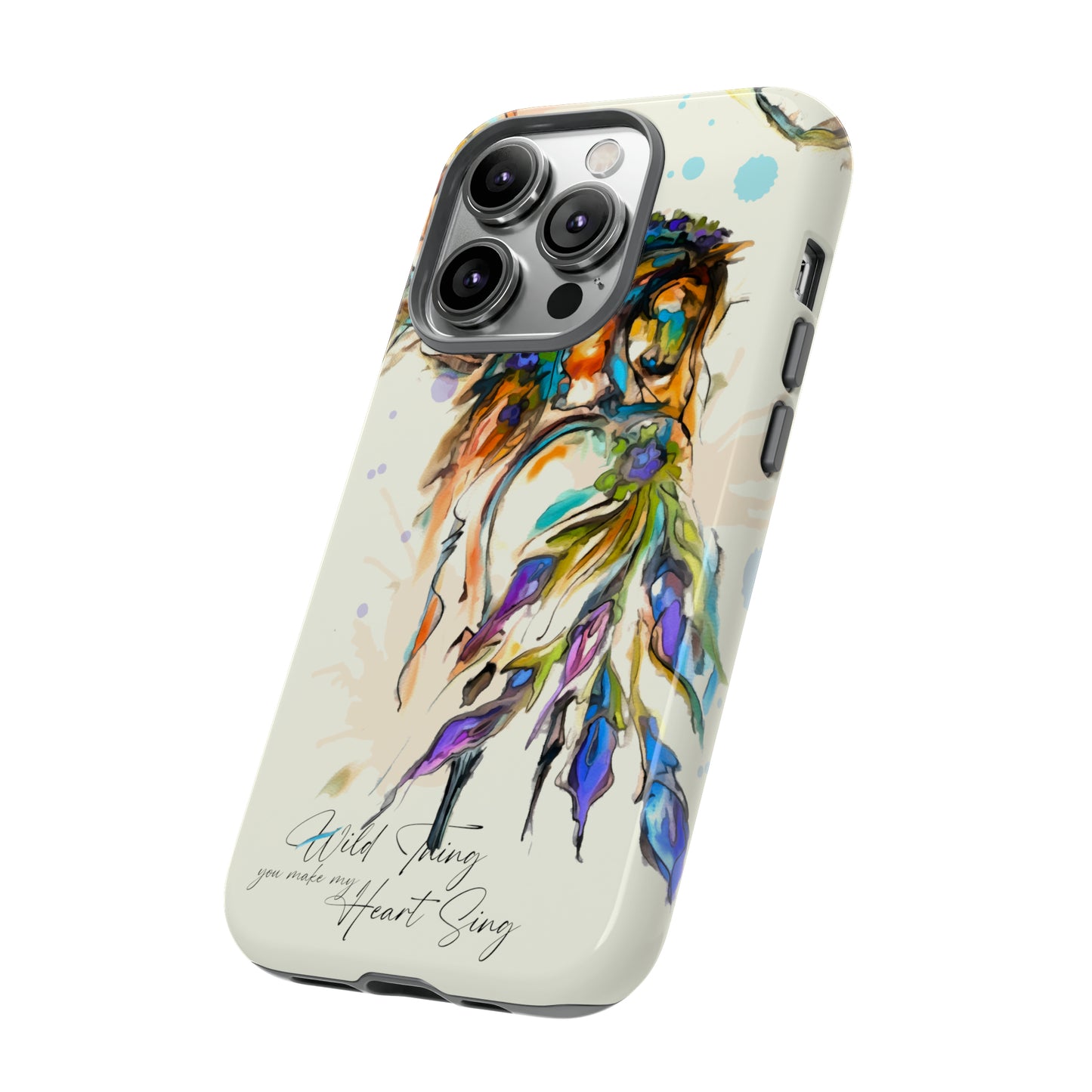 Watercolor Horse Horse Lover Gift Study Tough Case Phone Case.